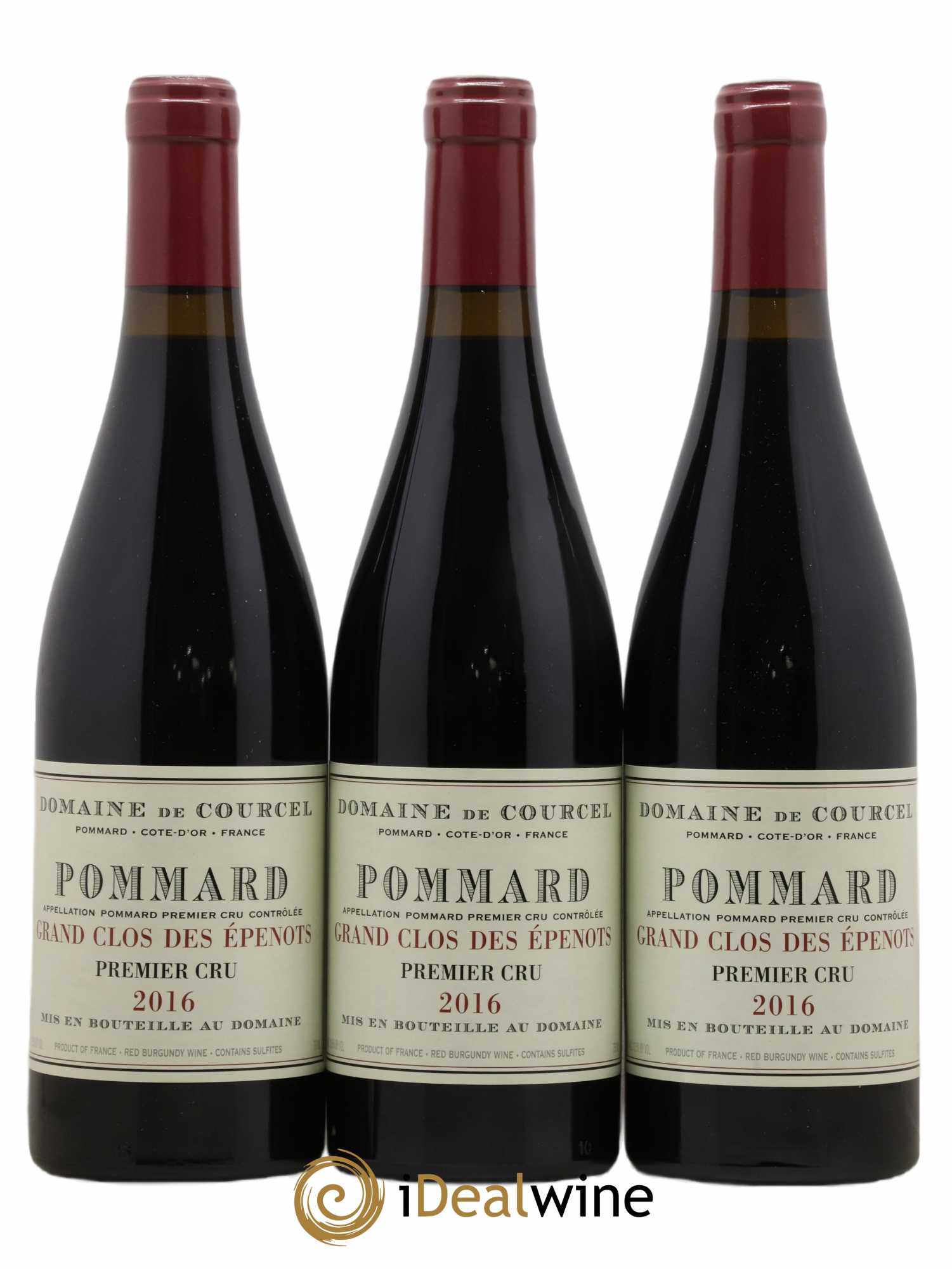 Pommard 1er Cru Grand Clos des Epenots de Courcel (Domaine) 2016 - Lot de 3 bouteilles - 0
