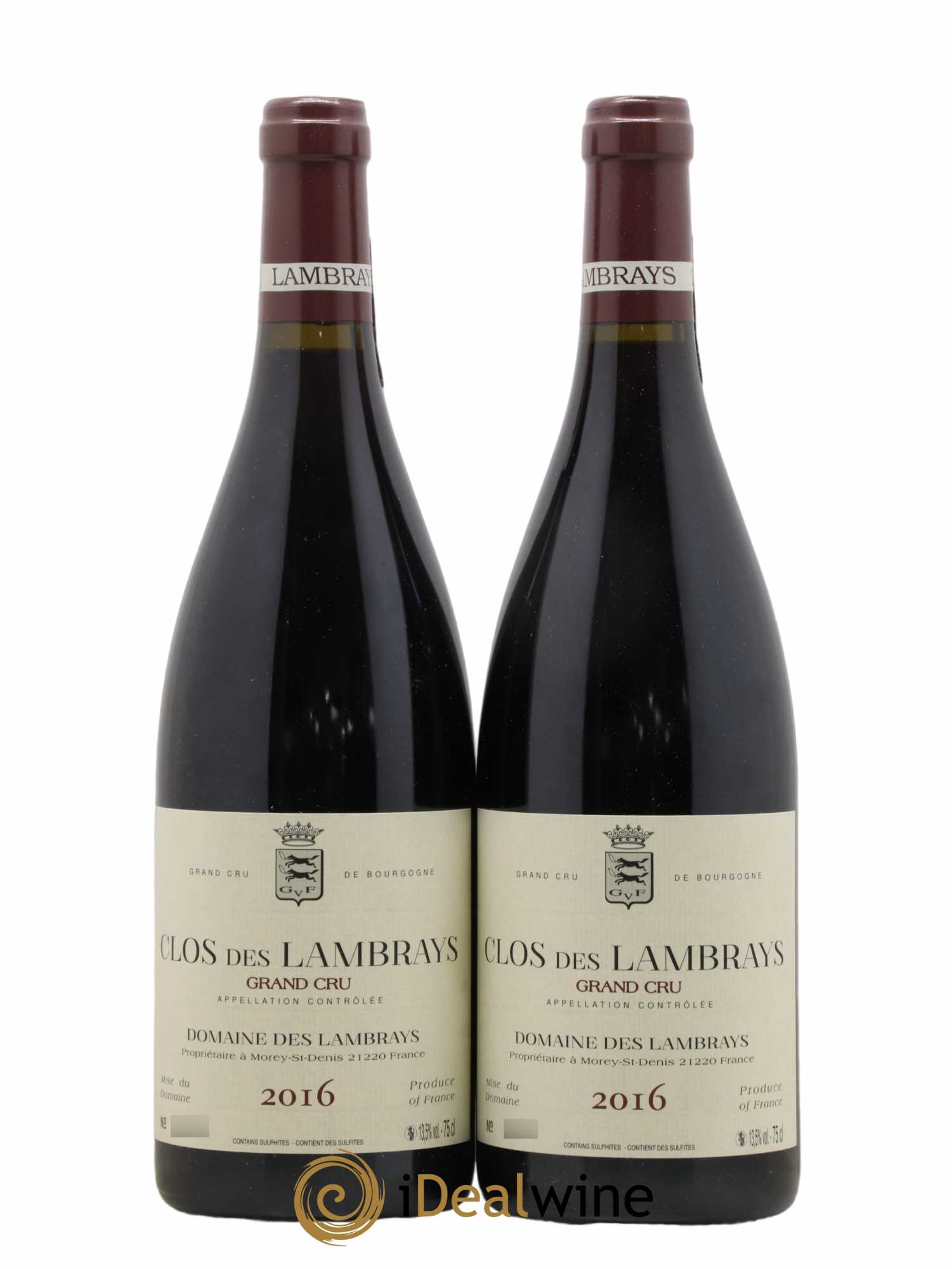 Clos des Lambrays Grand Cru Domaine des Lambrays 2016 - Lot de 2 bouteilles - 0