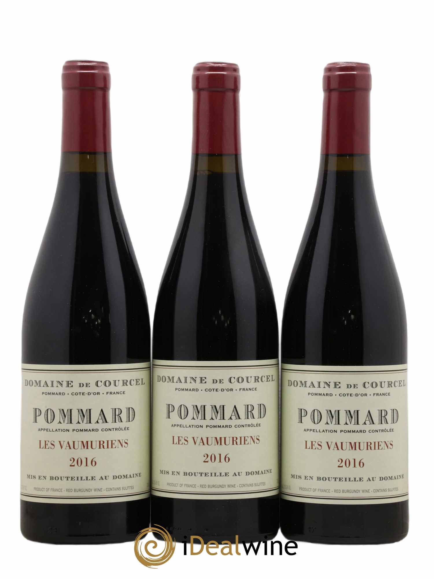 Pommard Les Vaumuriens de Courcel (Domaine) 2016 - Lot de 3 bouteilles - 0