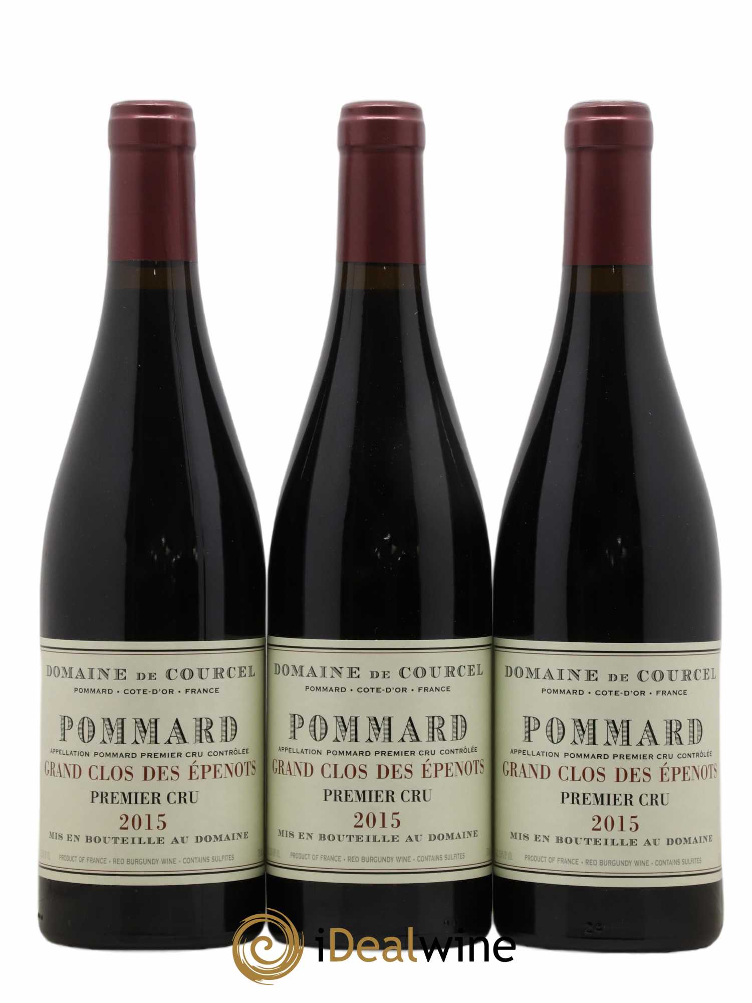 Pommard 1er Cru Grand Clos des Epenots de Courcel (Domaine) 2015 - Lot de 3 bouteilles - 0
