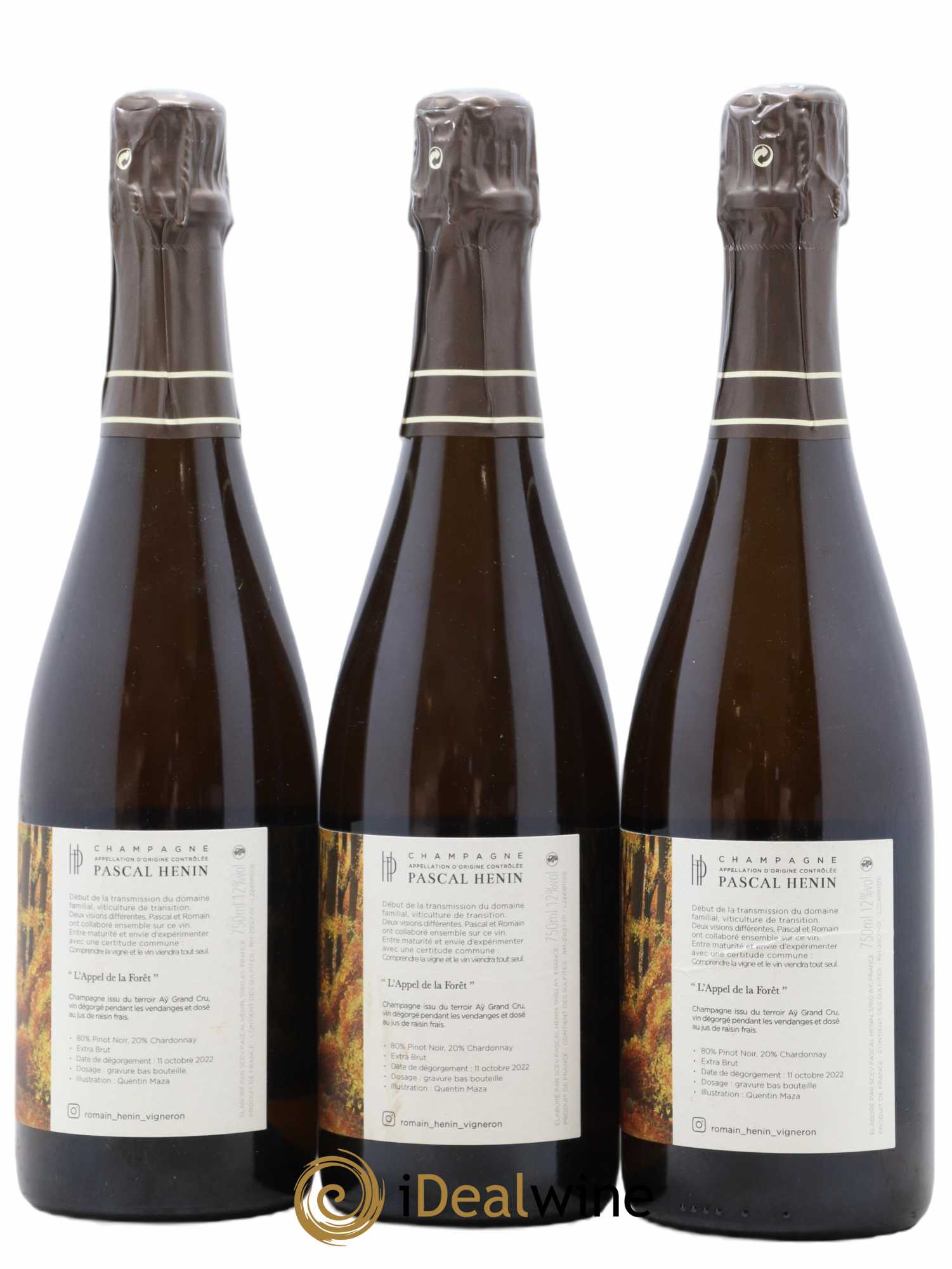 L'Appel de la Fôret Romain Henin - Lot of 3 bottles - 1