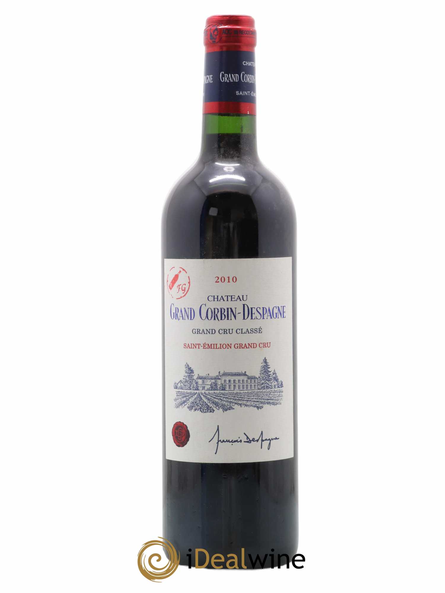 Château Grand Corbin Despagne Grand Cru Classé (sans prix de réserve) 2010 - Lot de 1 bouteille - 0