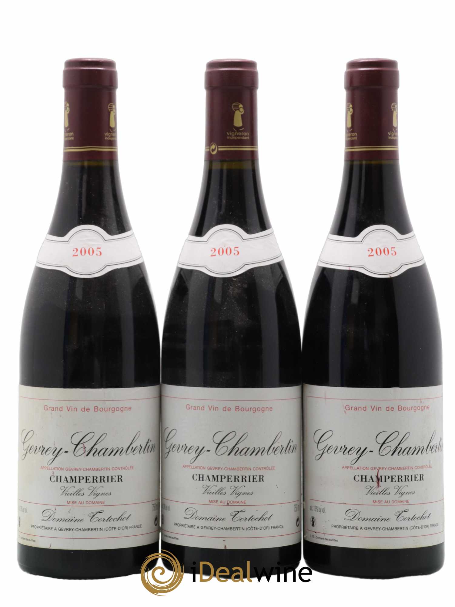 Gevrey-Chambertin Champerrier Domaine Tortochot 2005 - Posten von 3 Flaschen - 0