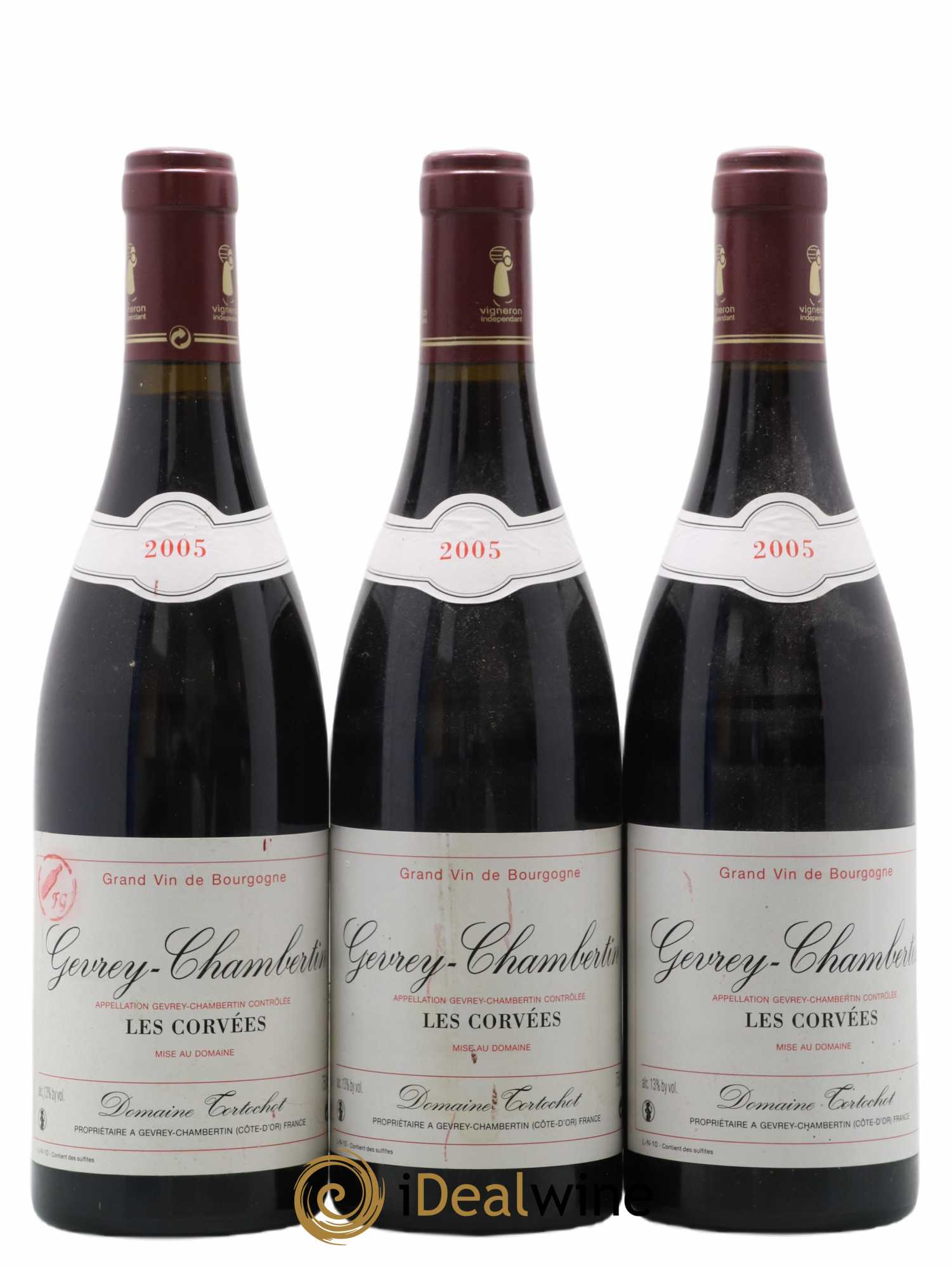 Gevrey-Chambertin Les Corvées Tortochot (Domaine) 2005 - Lot de 3 bouteilles - 0