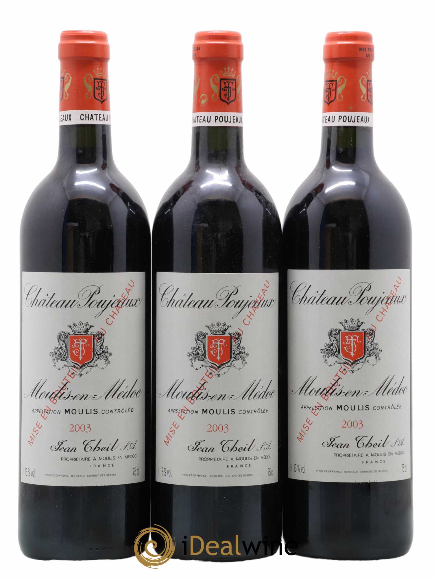 Château Poujeaux 2003 - Lot de 6 bouteilles - 1