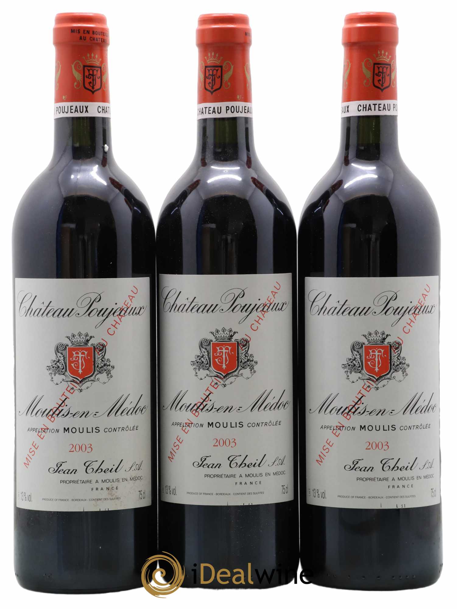 Château Poujeaux 2003 - Lot de 6 bouteilles - 2