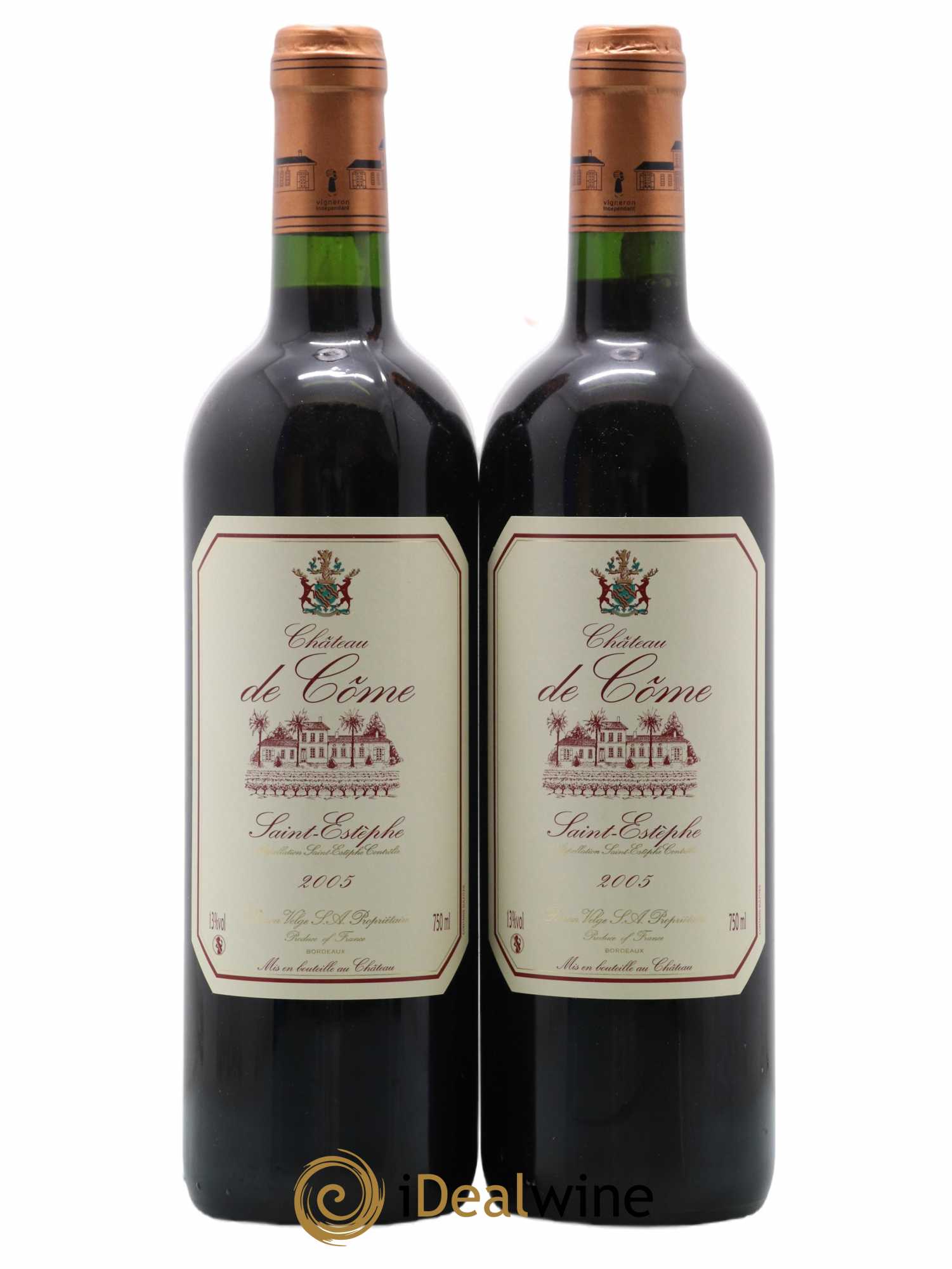 Saint-Estèphe Château De Côme 2005 - Lot de 2 bouteilles - 0