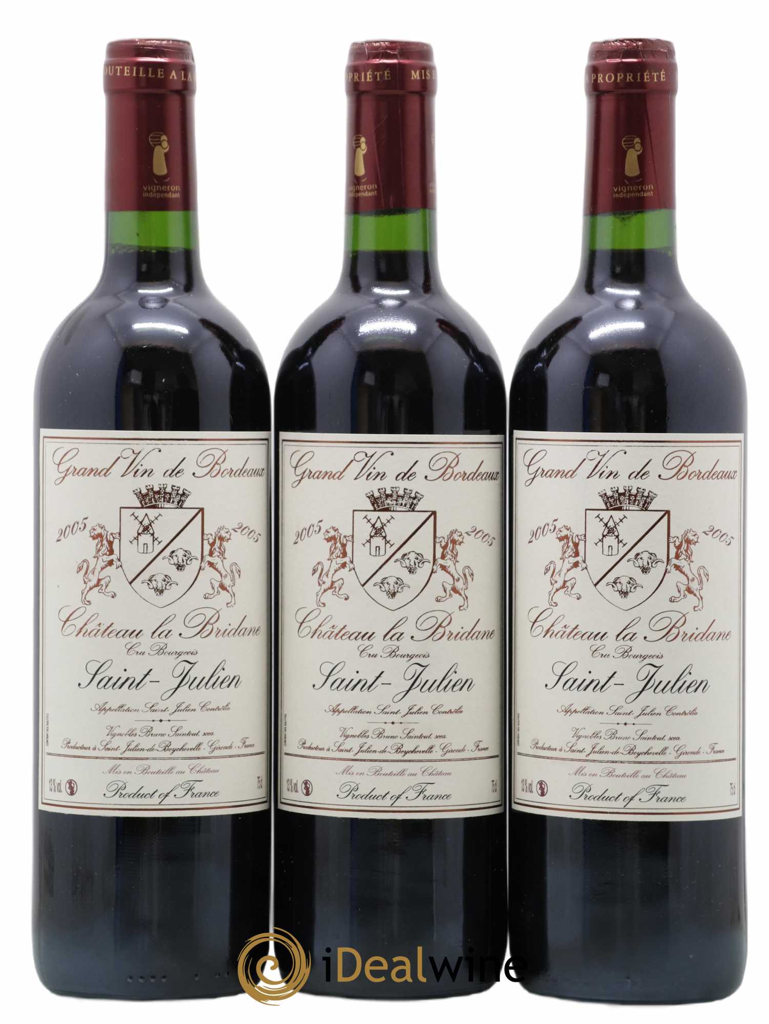 Château la Bridane Cru Bourgeois 2005 - Lot de 12 bouteilles - 1