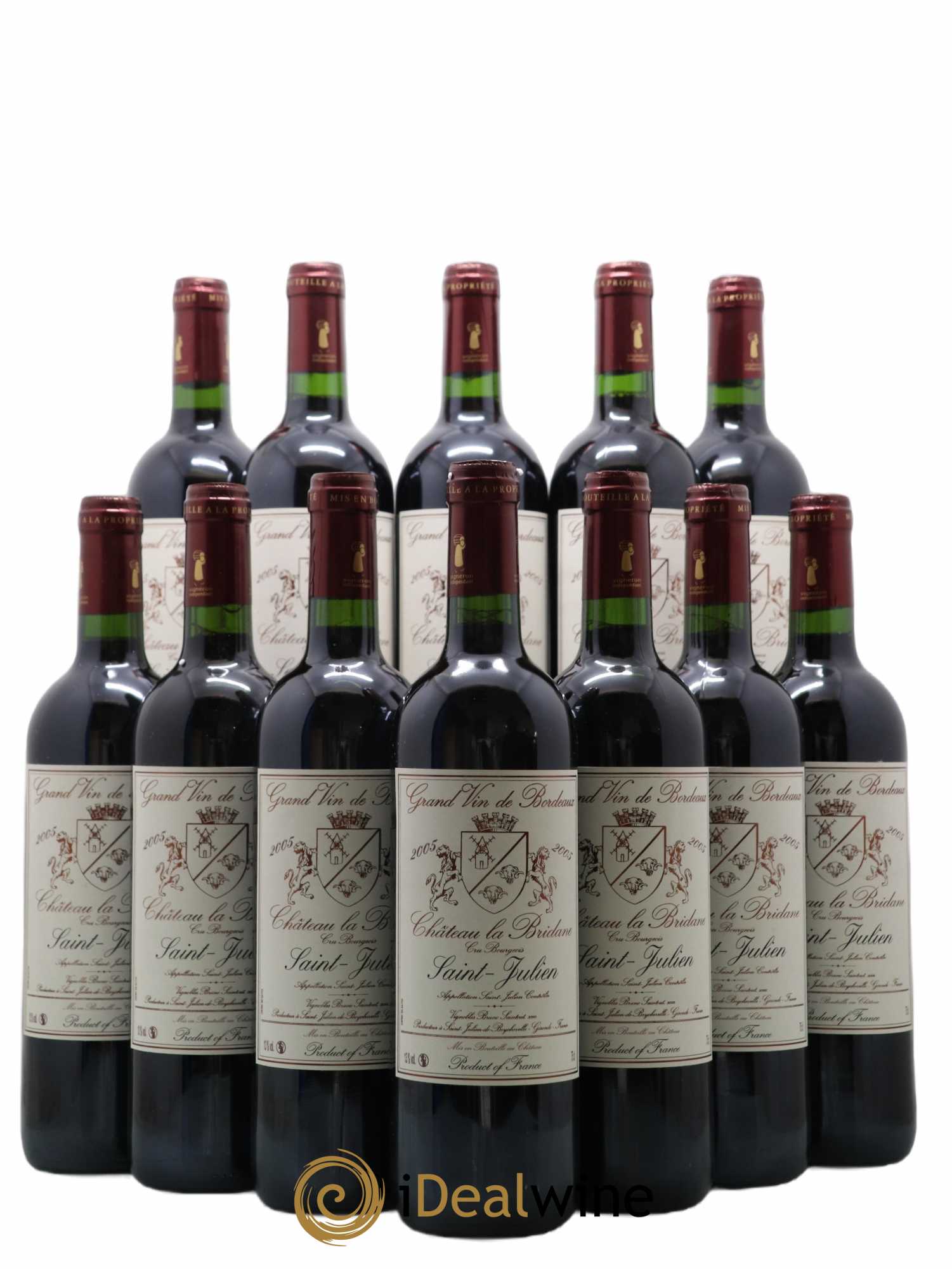 Château la Bridane Cru Bourgeois 2005 - Lot de 12 bouteilles - 0