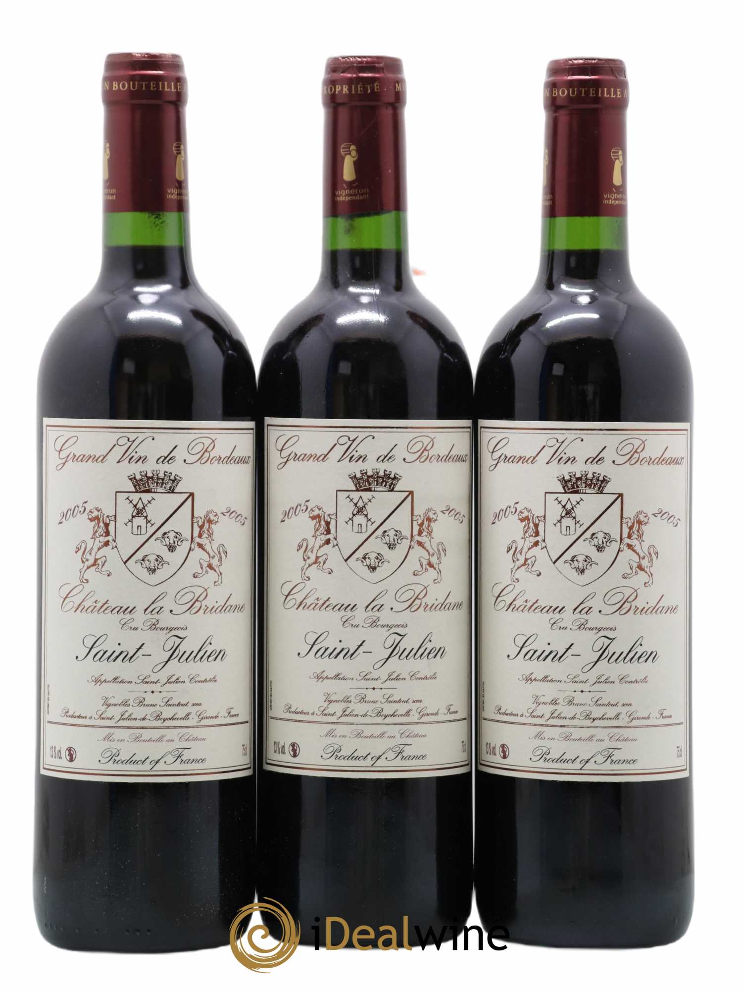 Château la Bridane Cru Bourgeois 2005 - Lot de 6 bouteilles - 1