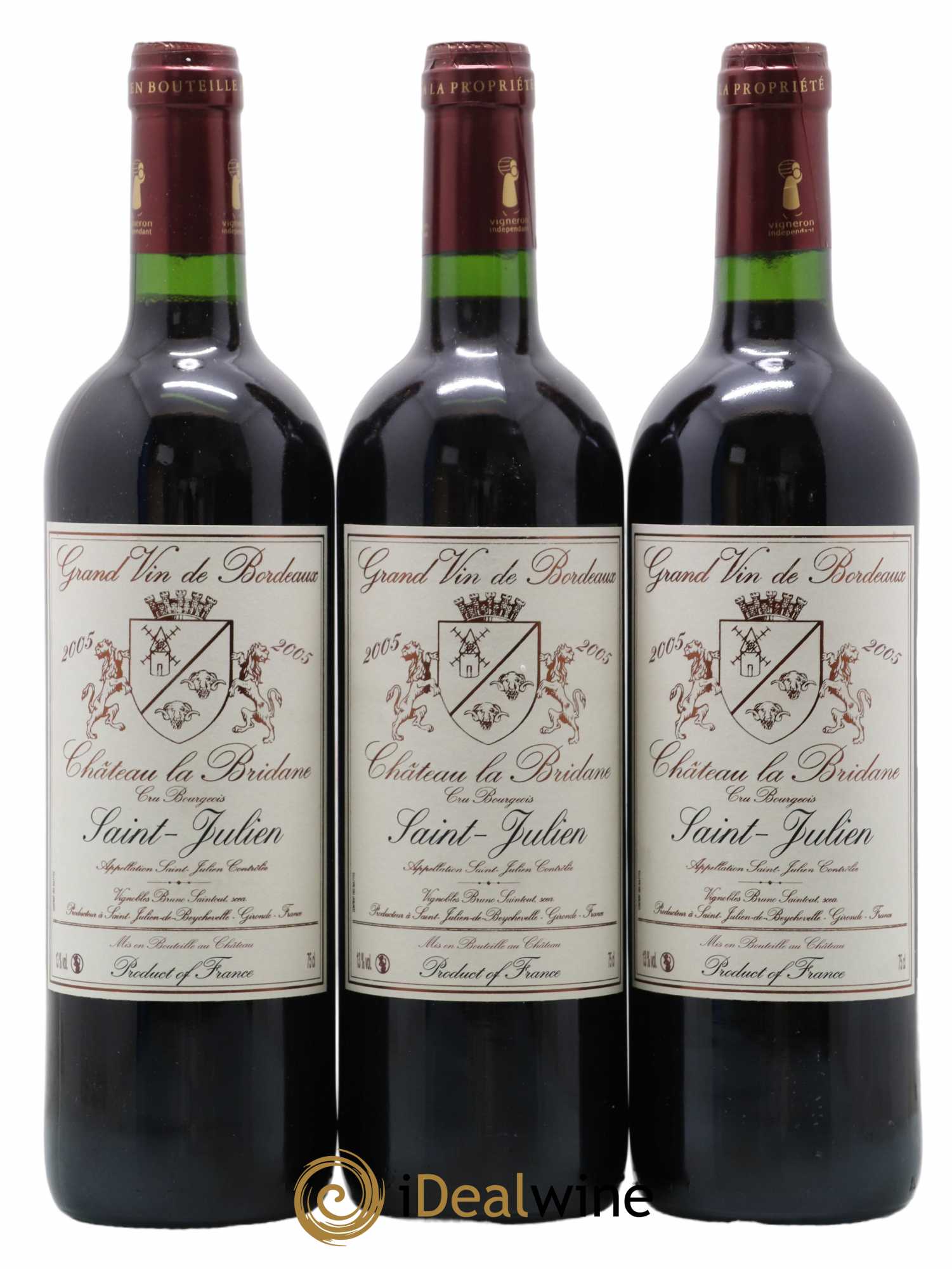 Château la Bridane Cru Bourgeois 2005 - Lot de 6 bouteilles - 2