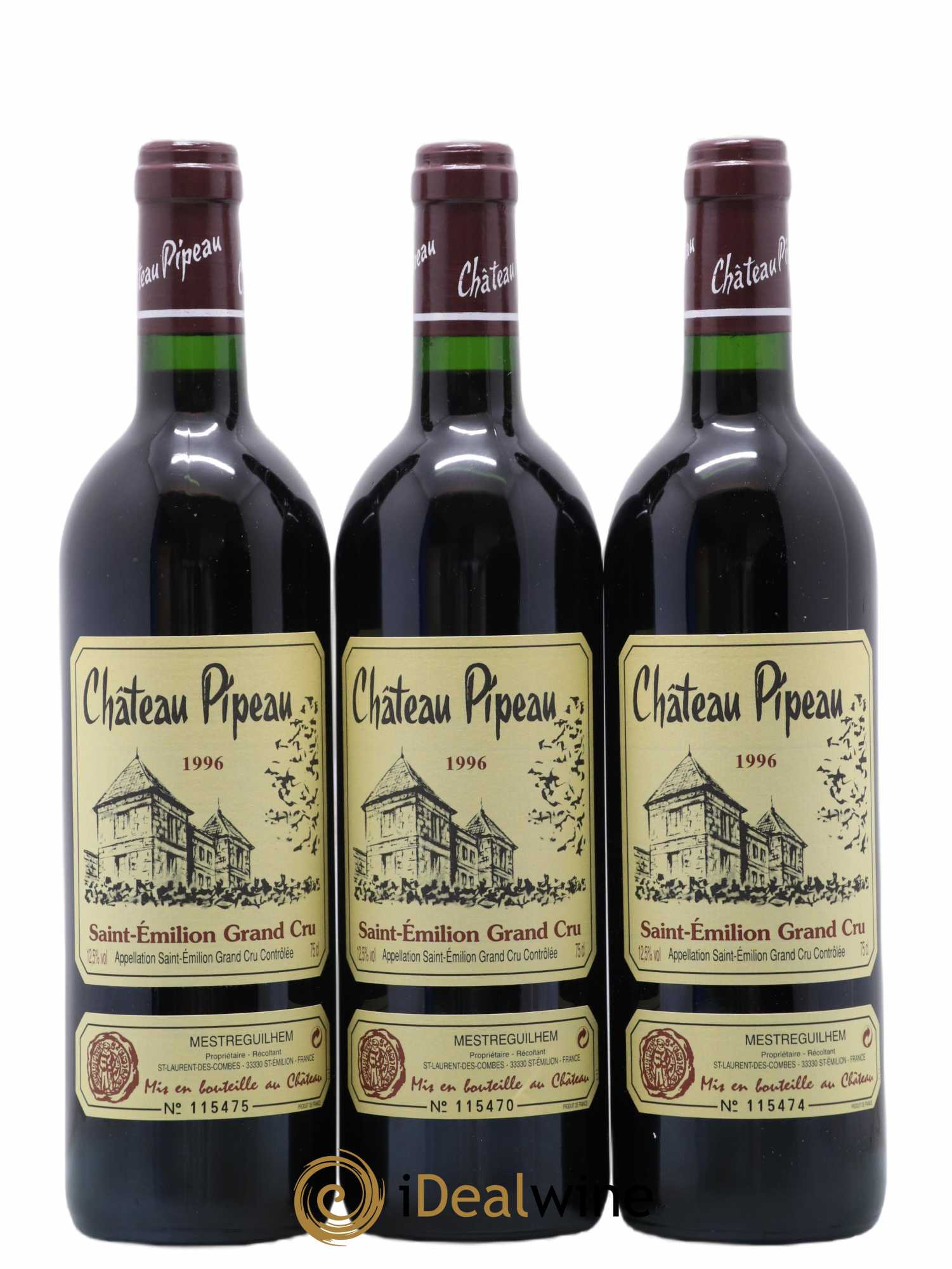 Château Pipeau 1996 - Lot de 12 bouteilles - 4