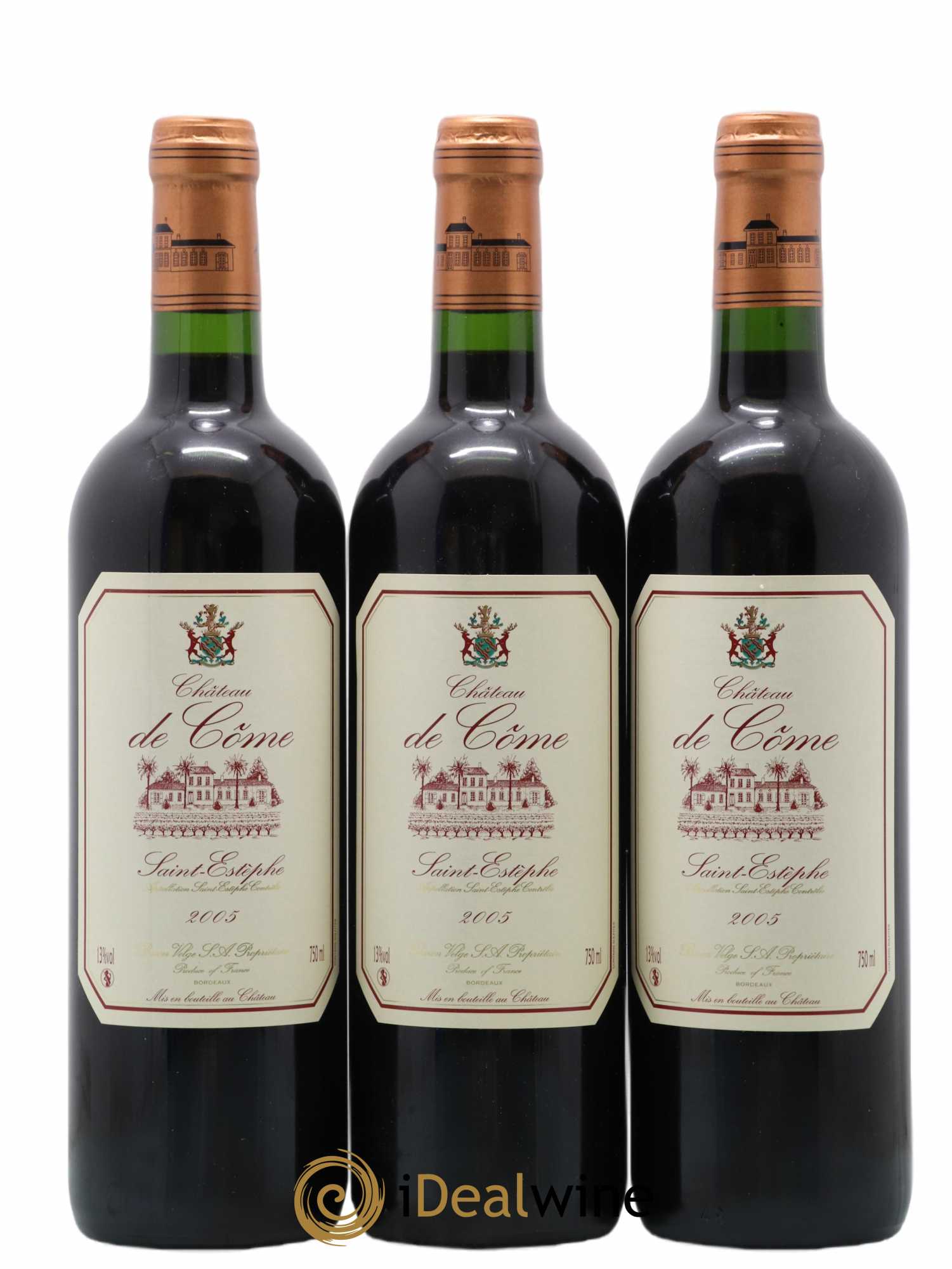 Saint-Estèphe Château De Côme 2005 - Lot de 12 bouteilles - 1