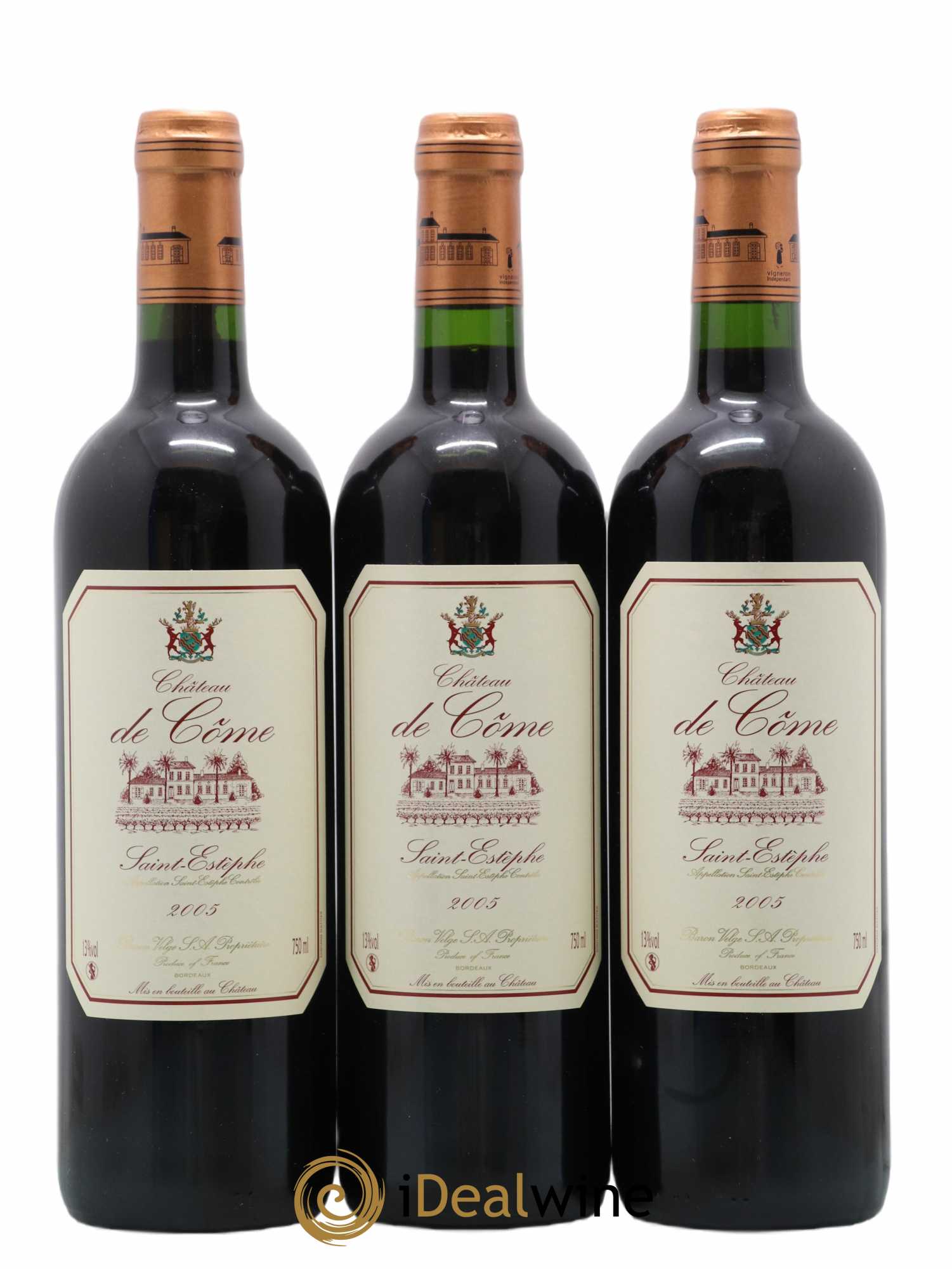 Saint-Estèphe Château De Côme 2005 - Lot de 12 bouteilles - 2
