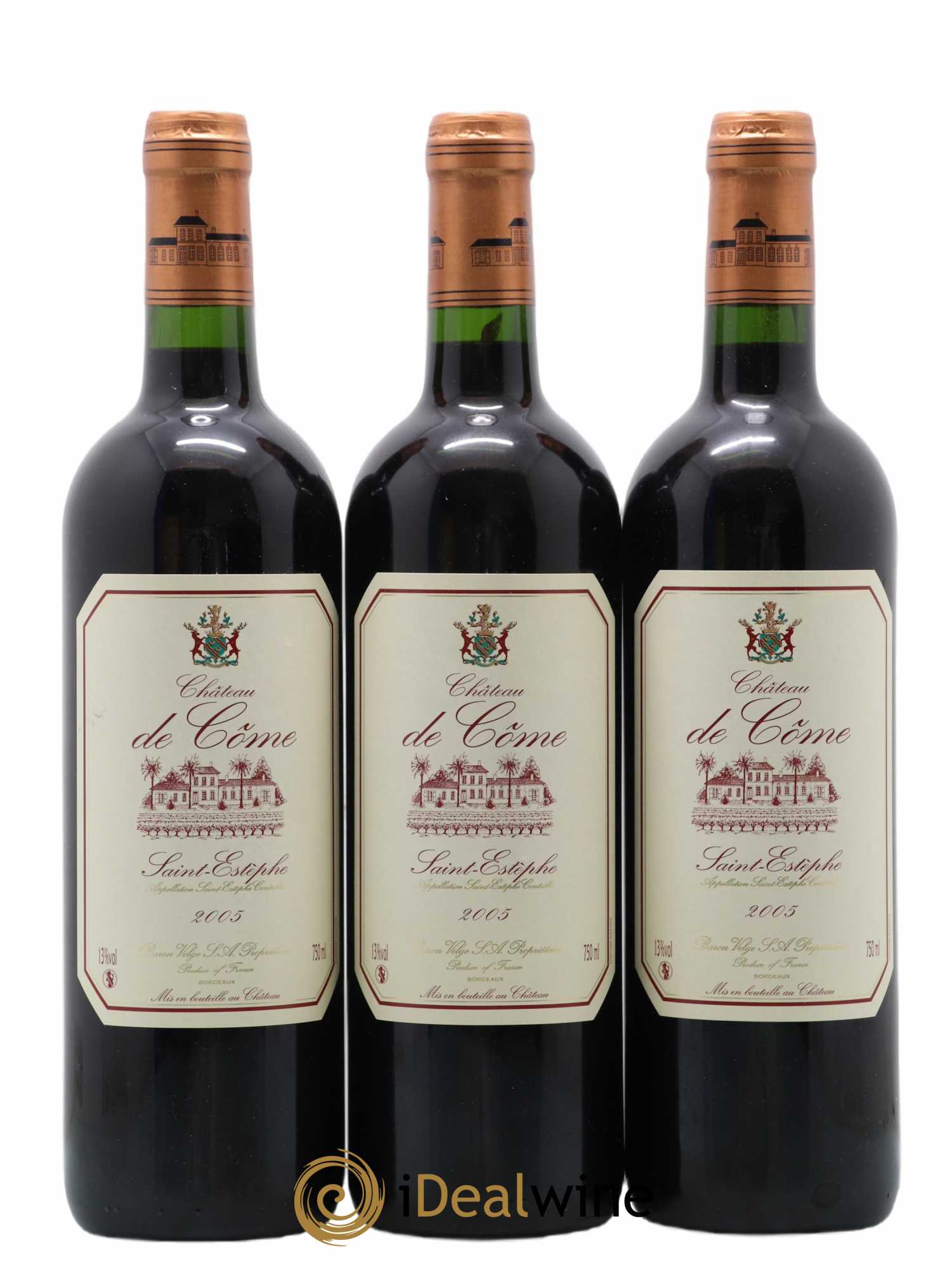 Saint-Estèphe Château De Côme 2005 - Lot de 6 bouteilles - 1