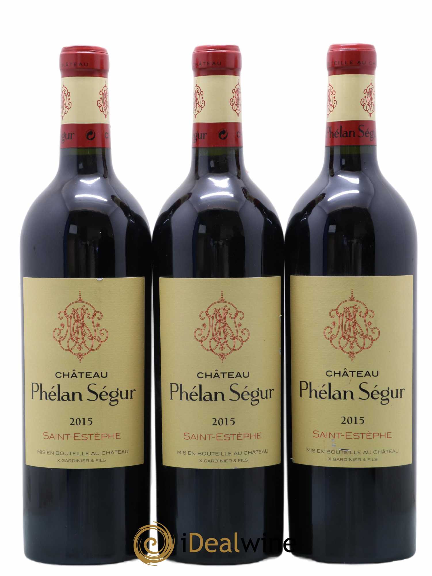 Château Phélan Ségur 2015 - Lot de 3 bouteilles - 0