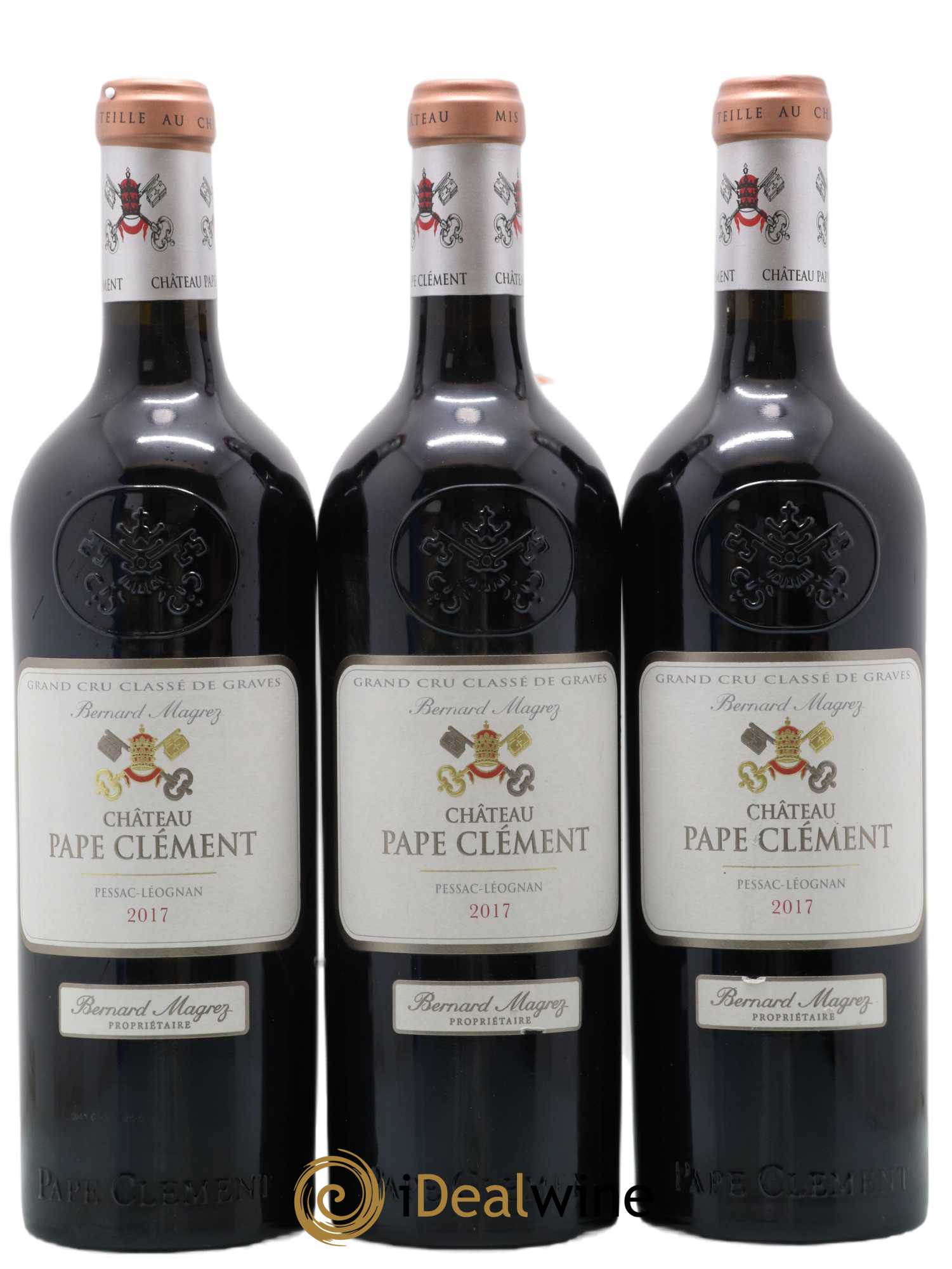 Château Pape Clément Cru Classé de Graves 2017 - Lot of 3 bottles - 0