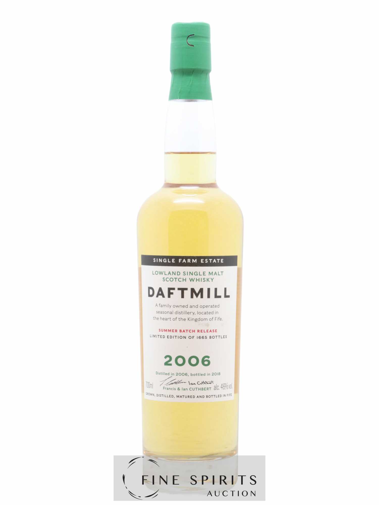 Daftmill 2006 Of. Single Farm Estate Summer Batch Release - bottled 2018 Limited Edition of 1665 bottles - Lot de 1 bouteille - 0