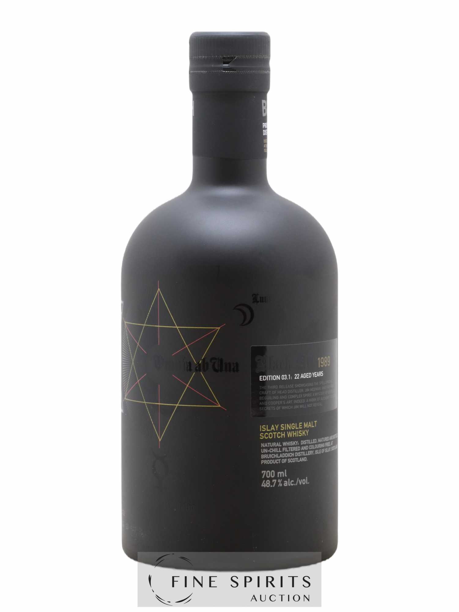 Bruichladdich 22 years 1989 Of. Black Art Edition 03.1 3rd Release - Lot de 1 bouteille - 1