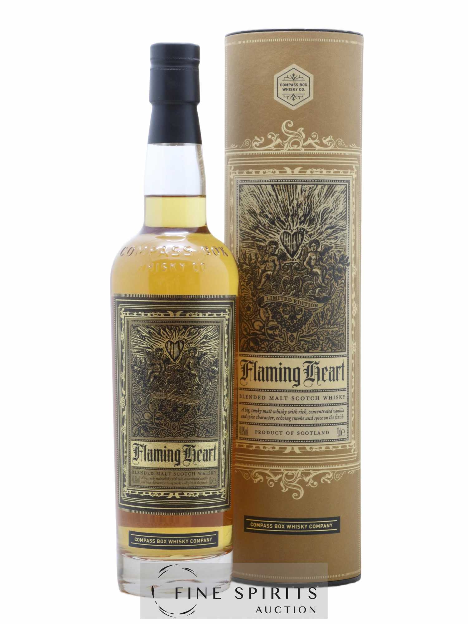 Flaming Heart Compass Box One of 9147 - bottled 2012 Limited Edition - Lot de 1 bouteille - 0