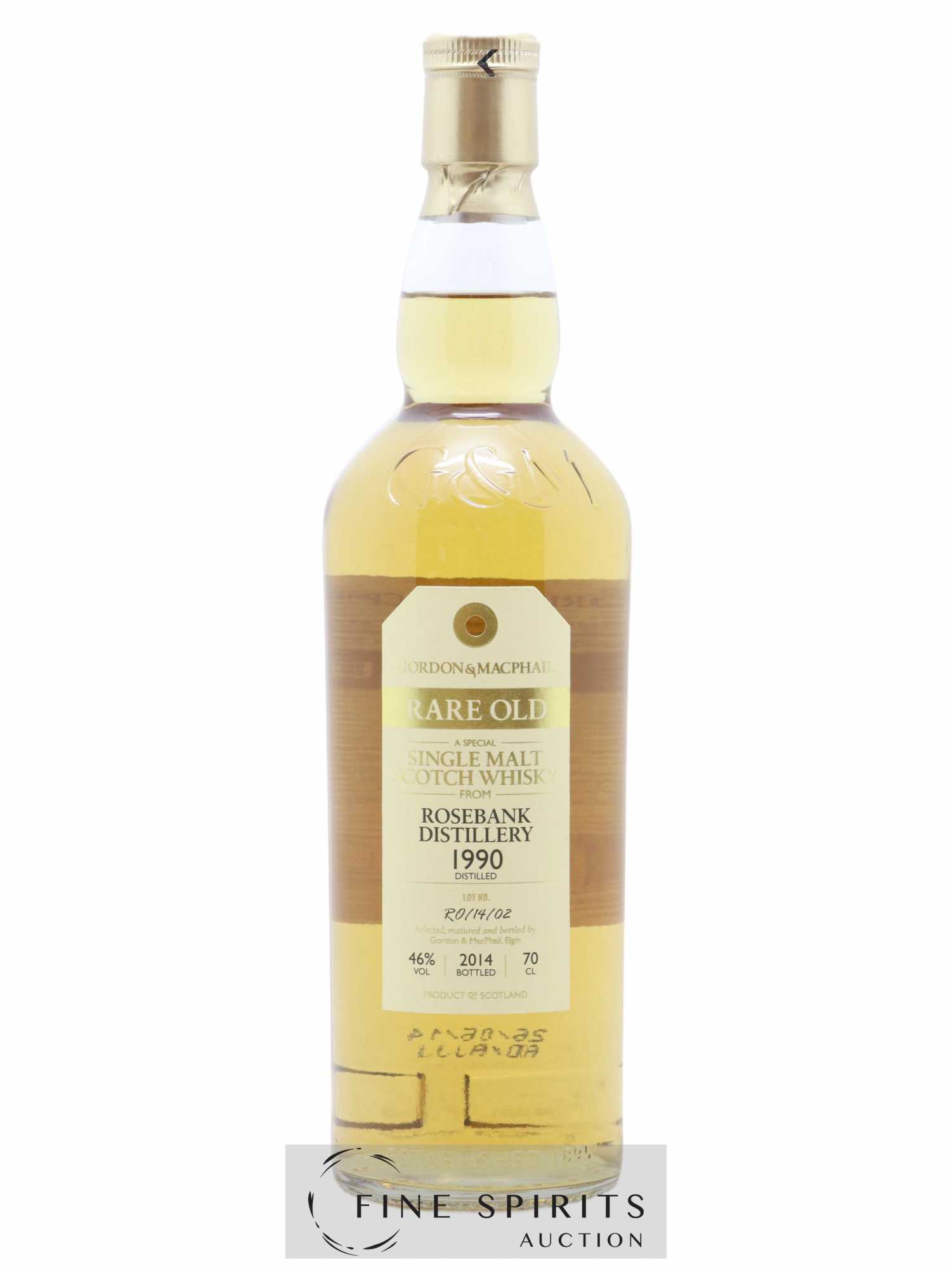 Rosebank 1990 Gordon & MacPhail Rare Old Lot n°R0-14-02 - bottled 2014 - Lot de 1 bouteille - 1