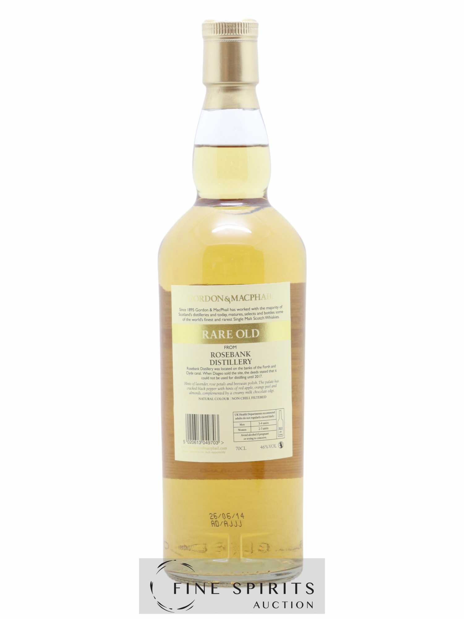 Rosebank 1990 Gordon & MacPhail Rare Old Lot n°R0-14-02 - bottled 2014 - Lot de 1 bouteille - 2