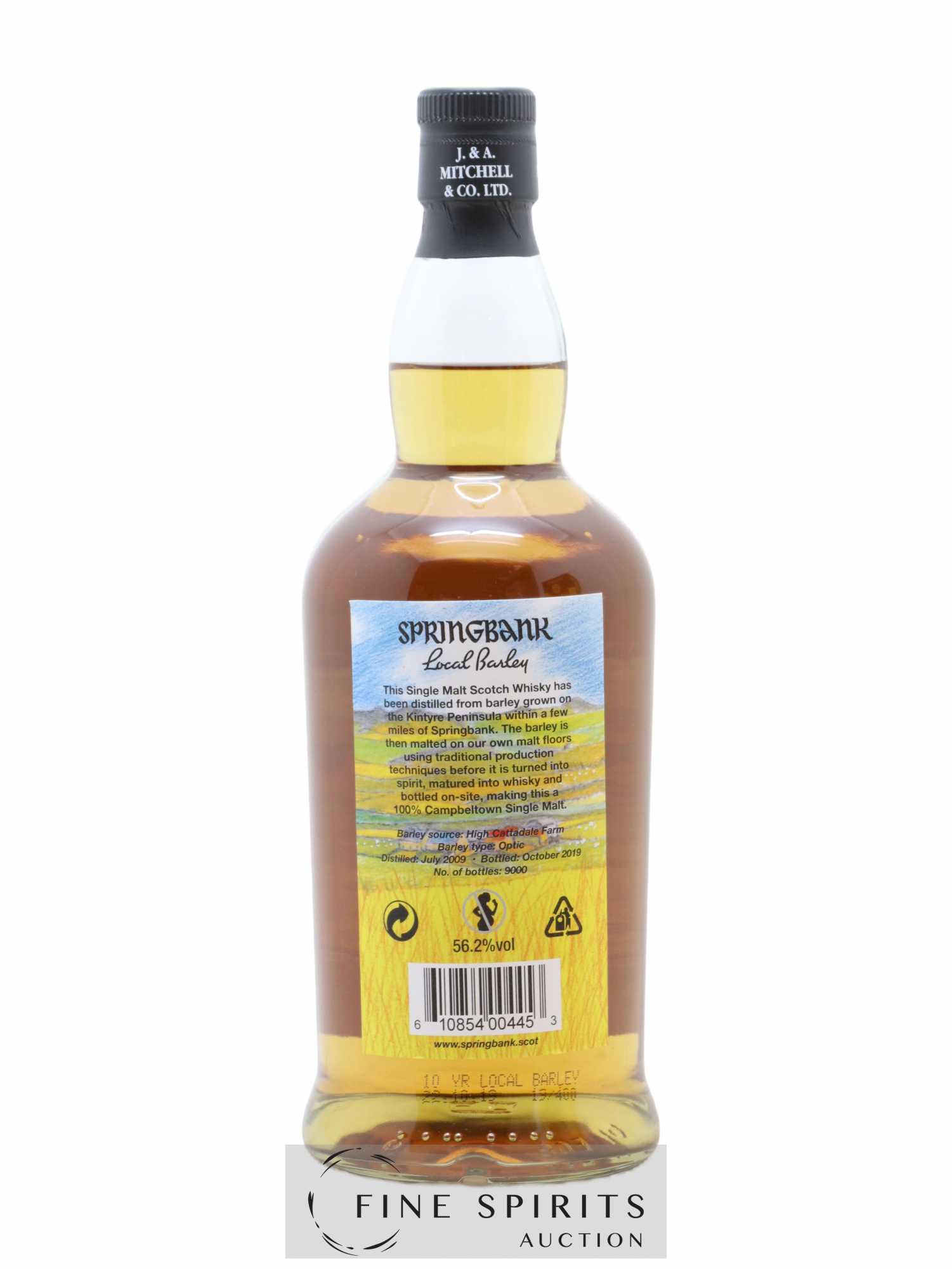 Springbank 10 years 2009 Of. Local Barley One of 9000 - bottled 2019 - Lot de 1 bouteille - 2