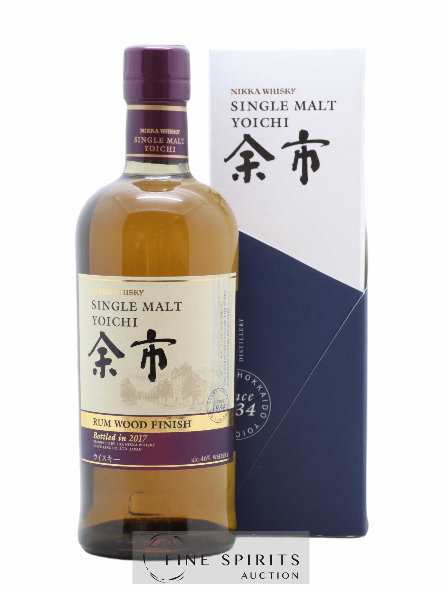 Yoichi Of. Rum Wood Finish bottled 2017 Nikka Whisky - Lot de 1 bouteille - 0