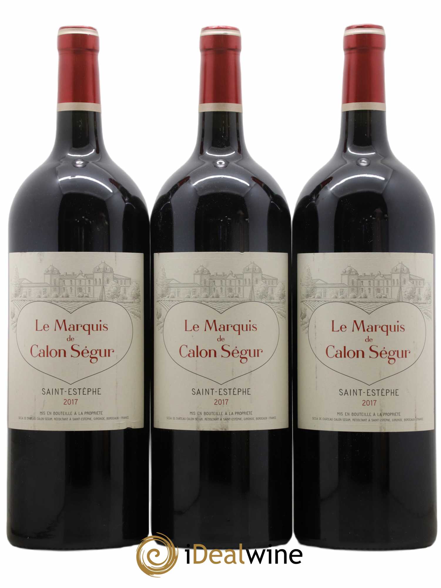 Marquis de Calon Second Vin 2017 - Lot de 3 magnums - 0