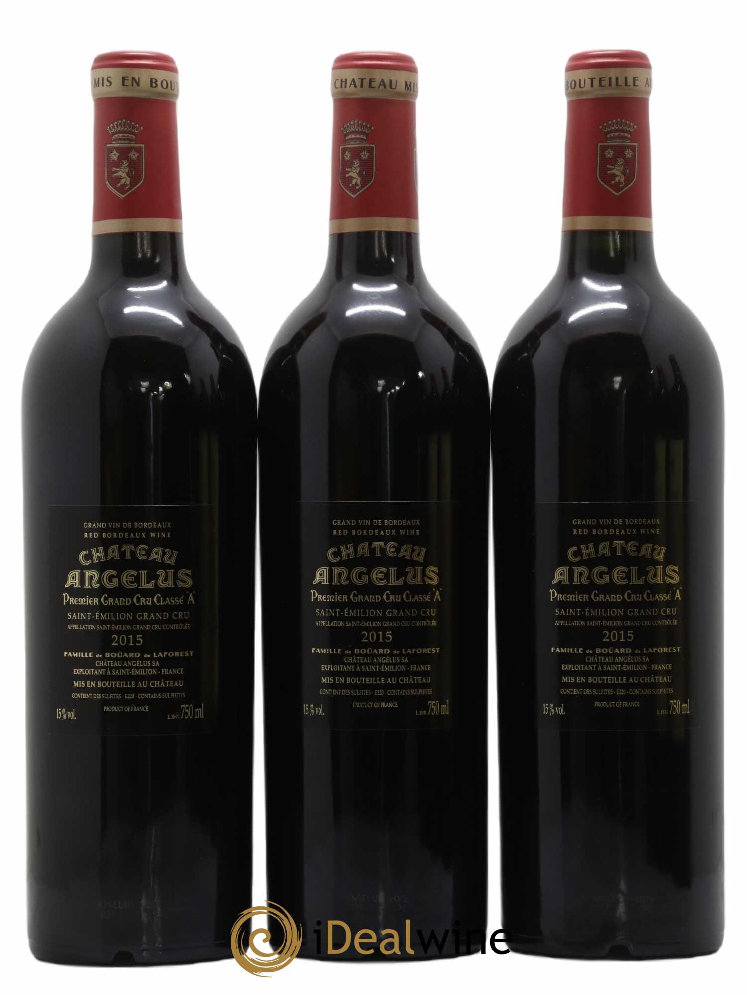 Château Angélus 1er Grand Cru Classé A 2015 - Lot de 6 bouteilles - 2