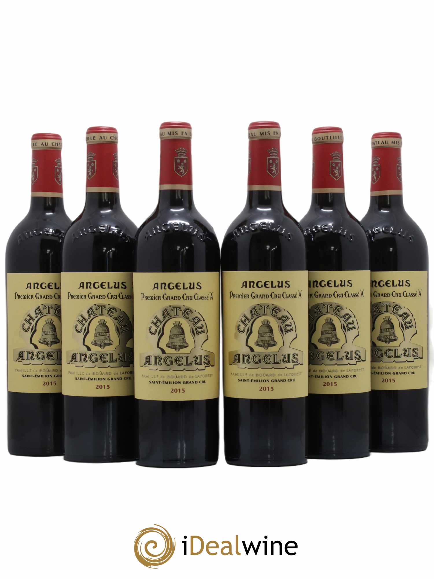 Château Angélus 1er Grand Cru Classé A 2015 - Lot de 6 bouteilles - 0