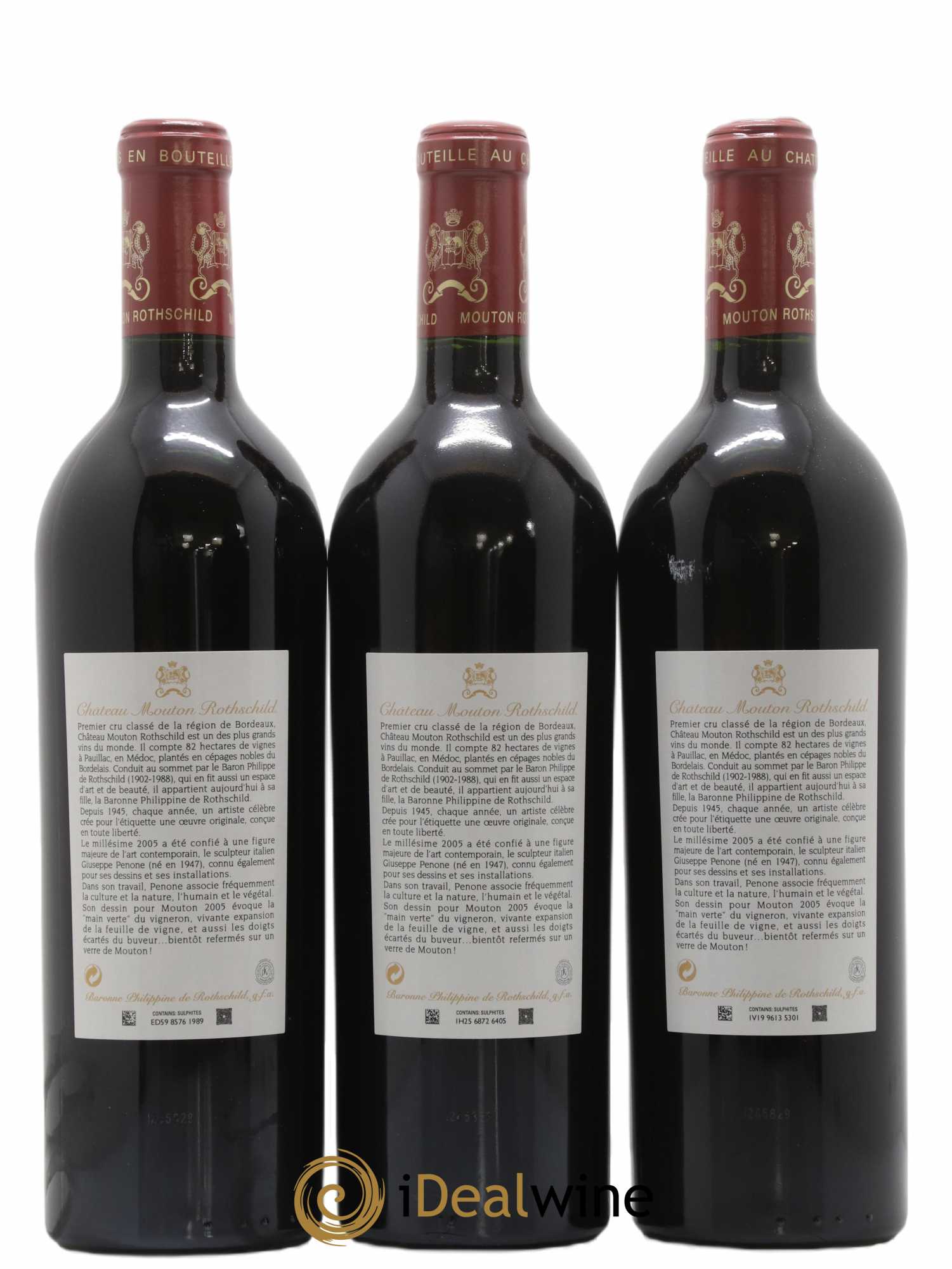 Château Mouton Rothschild 1er Grand Cru Classé 2005 - Lot of 6 bottles - 2