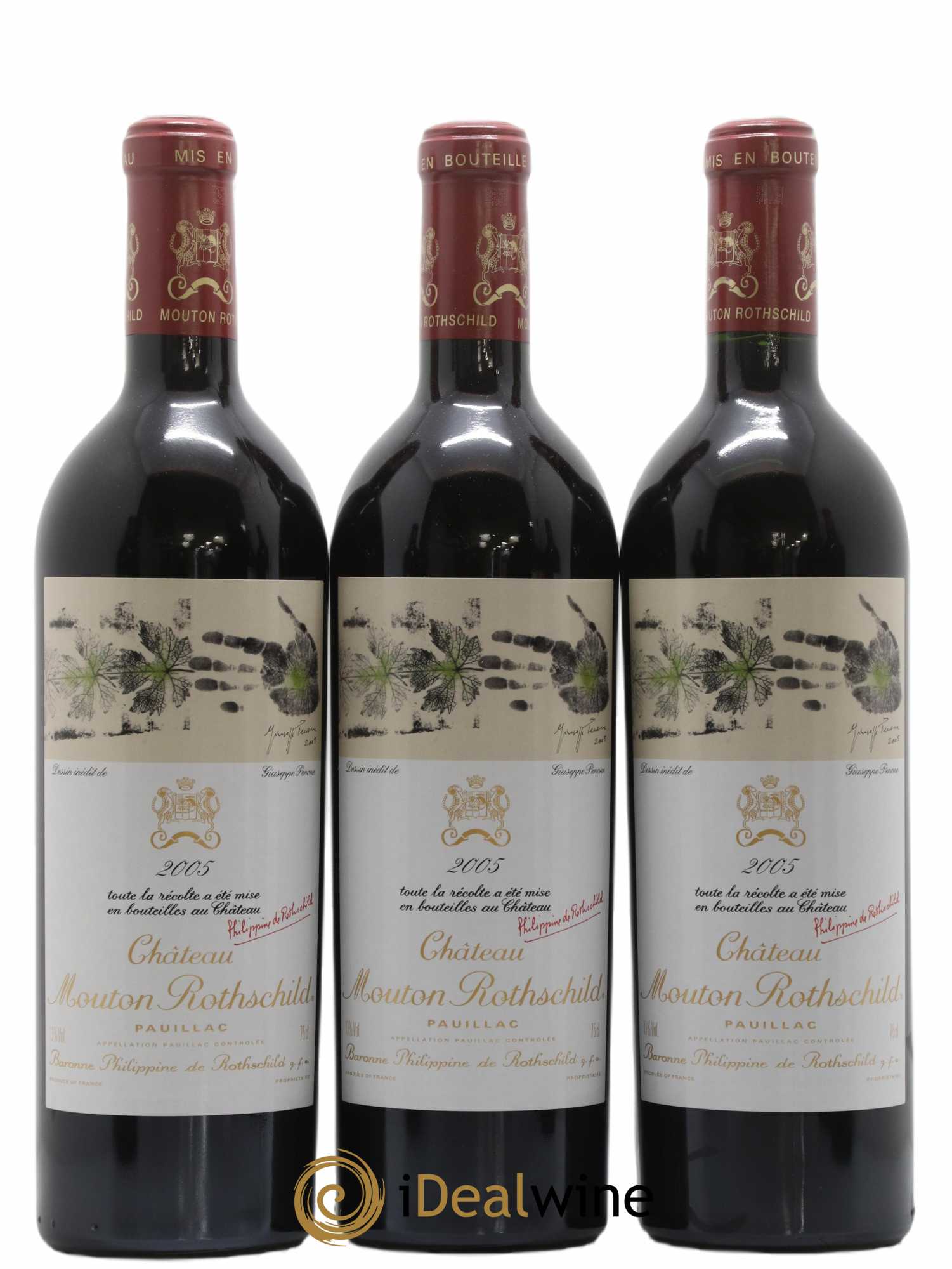 Château Mouton Rothschild 1er Grand Cru Classé 2005 - Lot of 6 bottles - 3