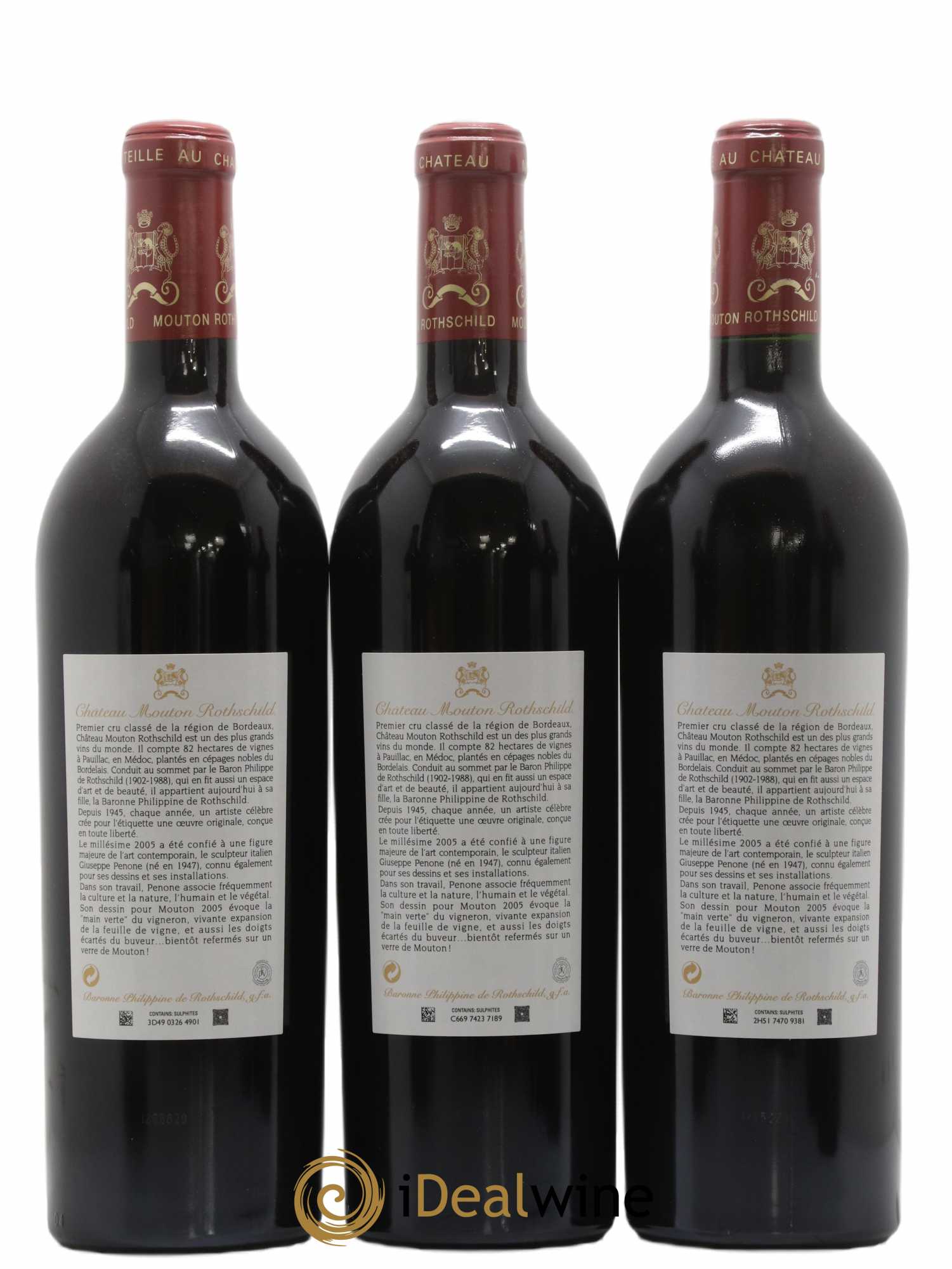 Château Mouton Rothschild 1er Grand Cru Classé 2005 - Lot of 6 bottles - 4