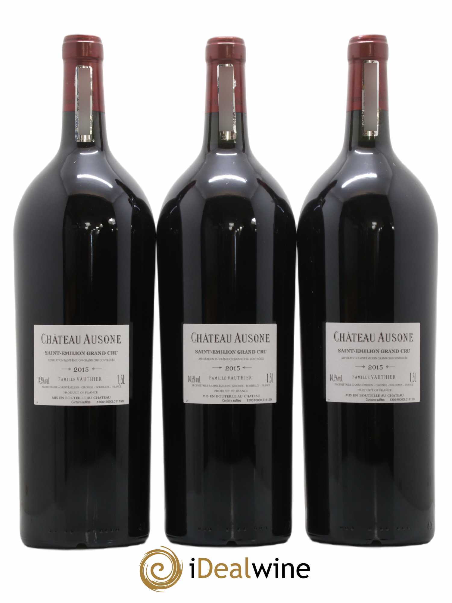 Château Ausone 1er Grand Cru Classé A 2015 - Lot de 3 magnums - 1