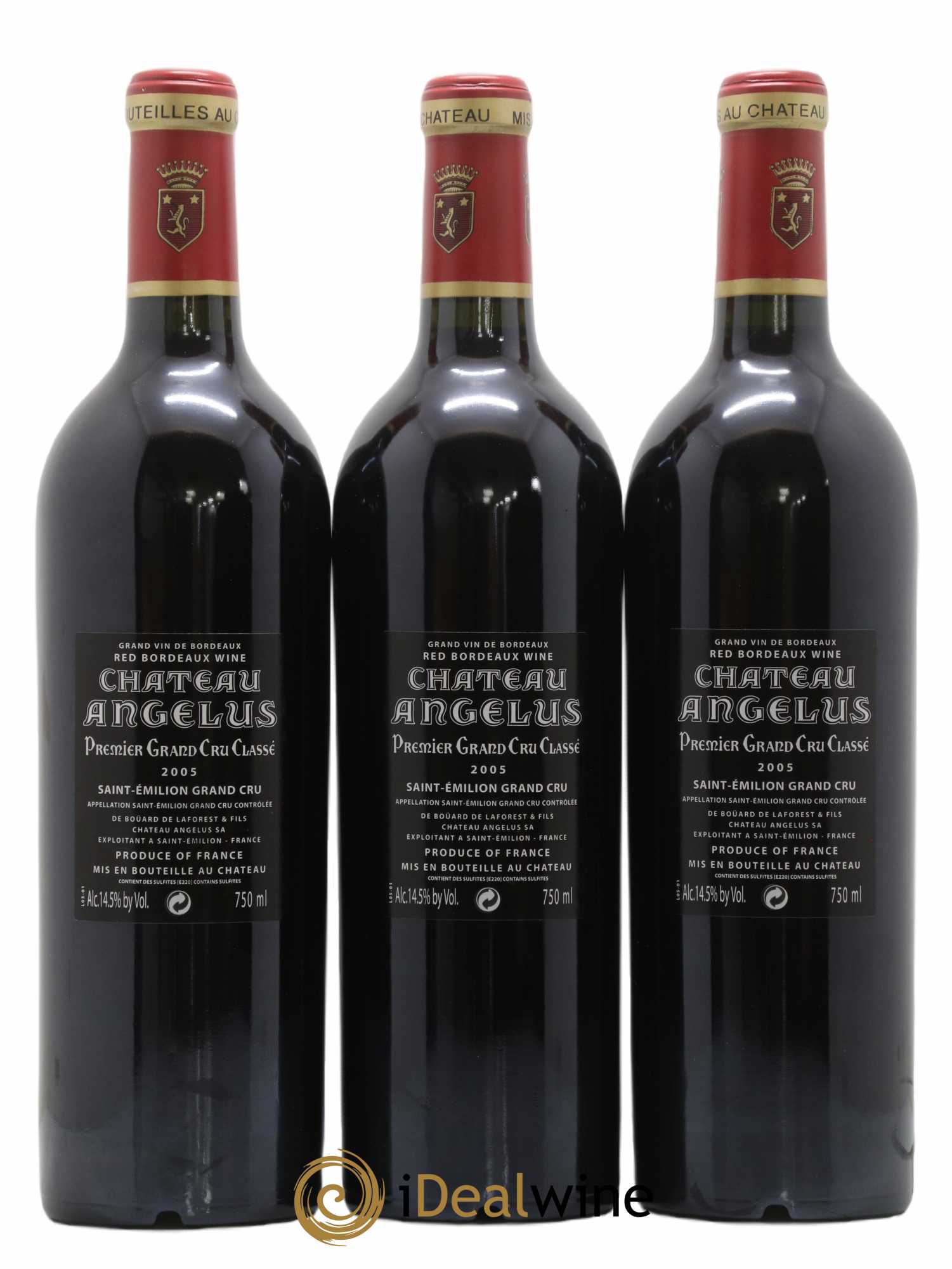Château Angélus 1er Grand Cru Classé A 2005 - Lot de 6 bouteilles - 4