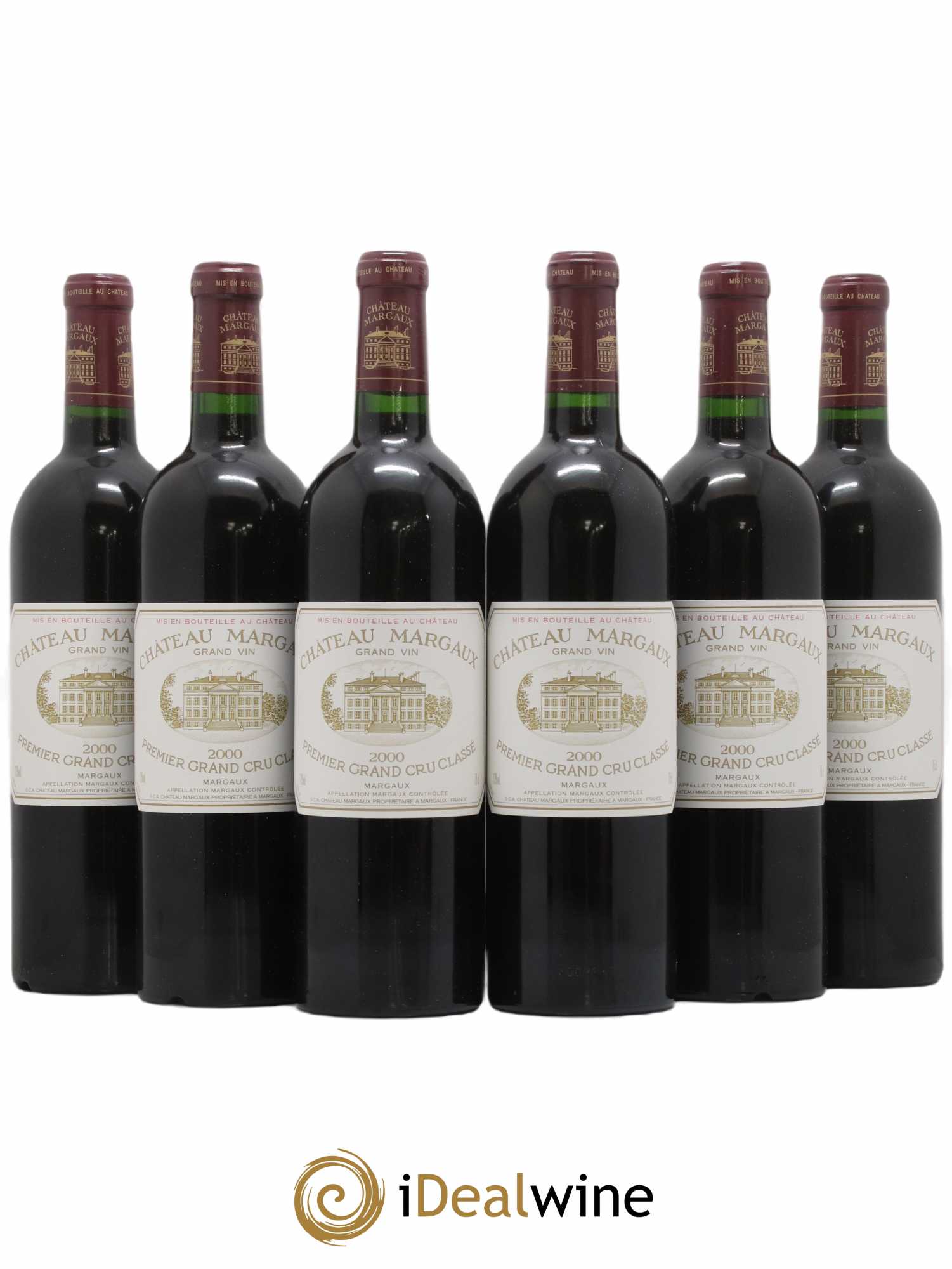 Château Margaux 1er Grand Cru Classé 2000 - Lot de 6 bouteilles - 0