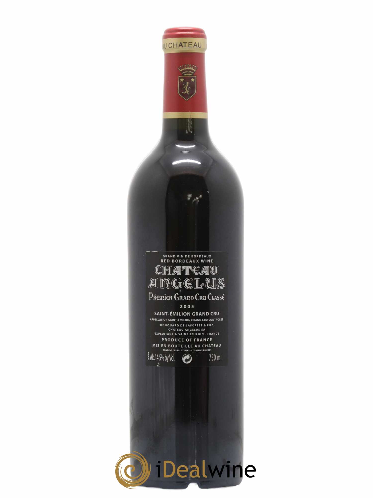 Château Angélus 1er Grand Cru Classé A 2005 - Lot de 1 bouteille - 1