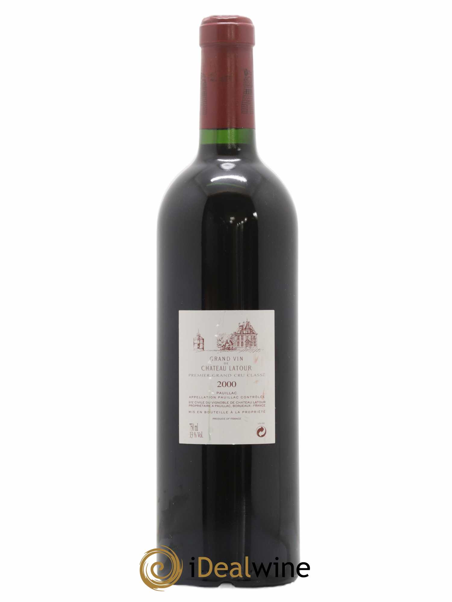 Château Latour 1er Grand Cru Classé 2000 - Lot de 1 bouteille - 1