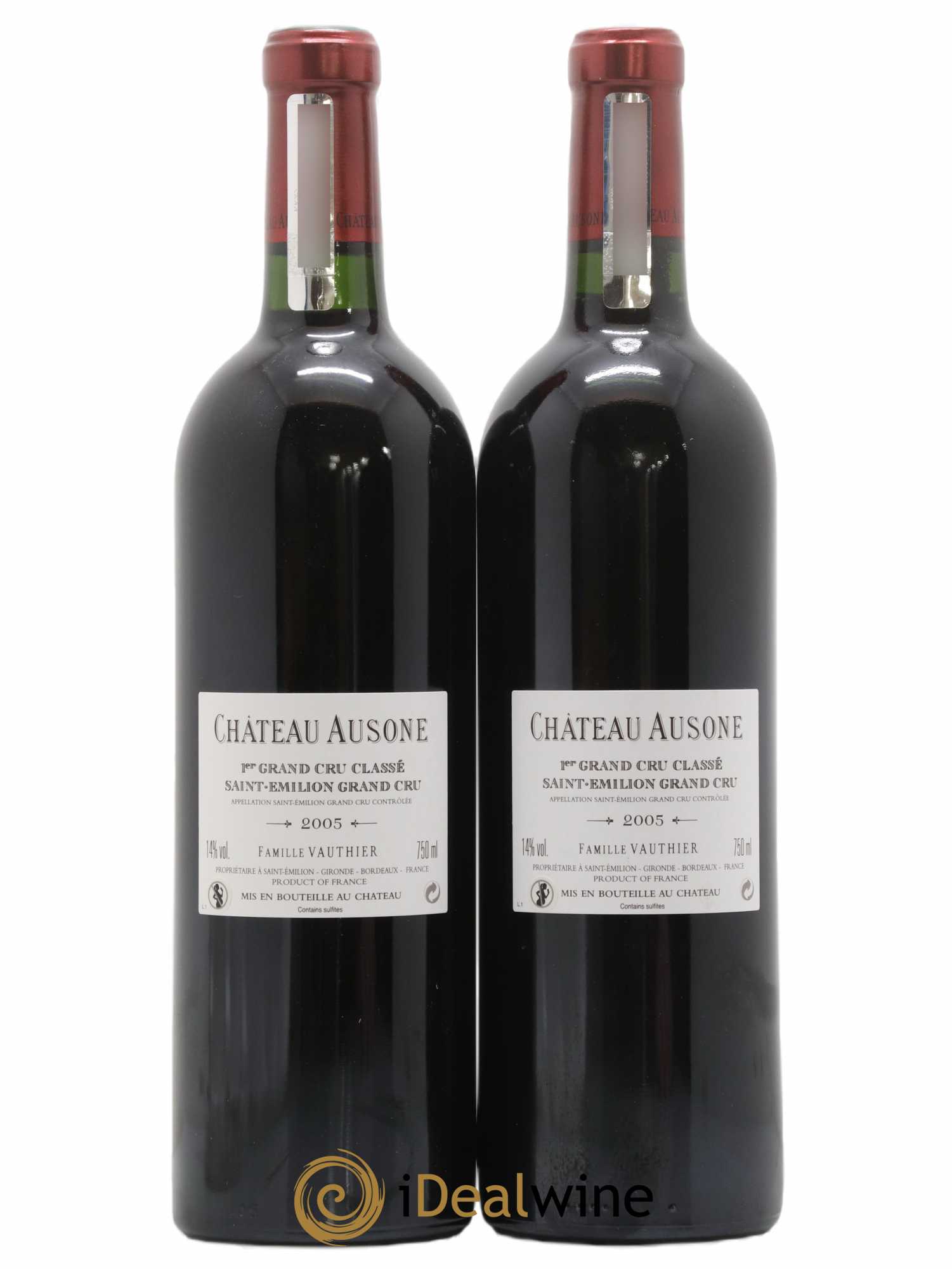 Château Ausone 1er Grand Cru Classé A 2005 - Lot de 2 bouteilles - 1