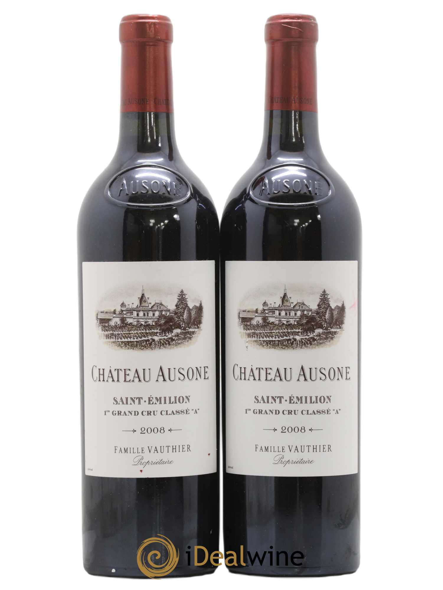 Château Ausone 1er Grand Cru Classé A 2008 - Lot de 2 bouteilles - 0