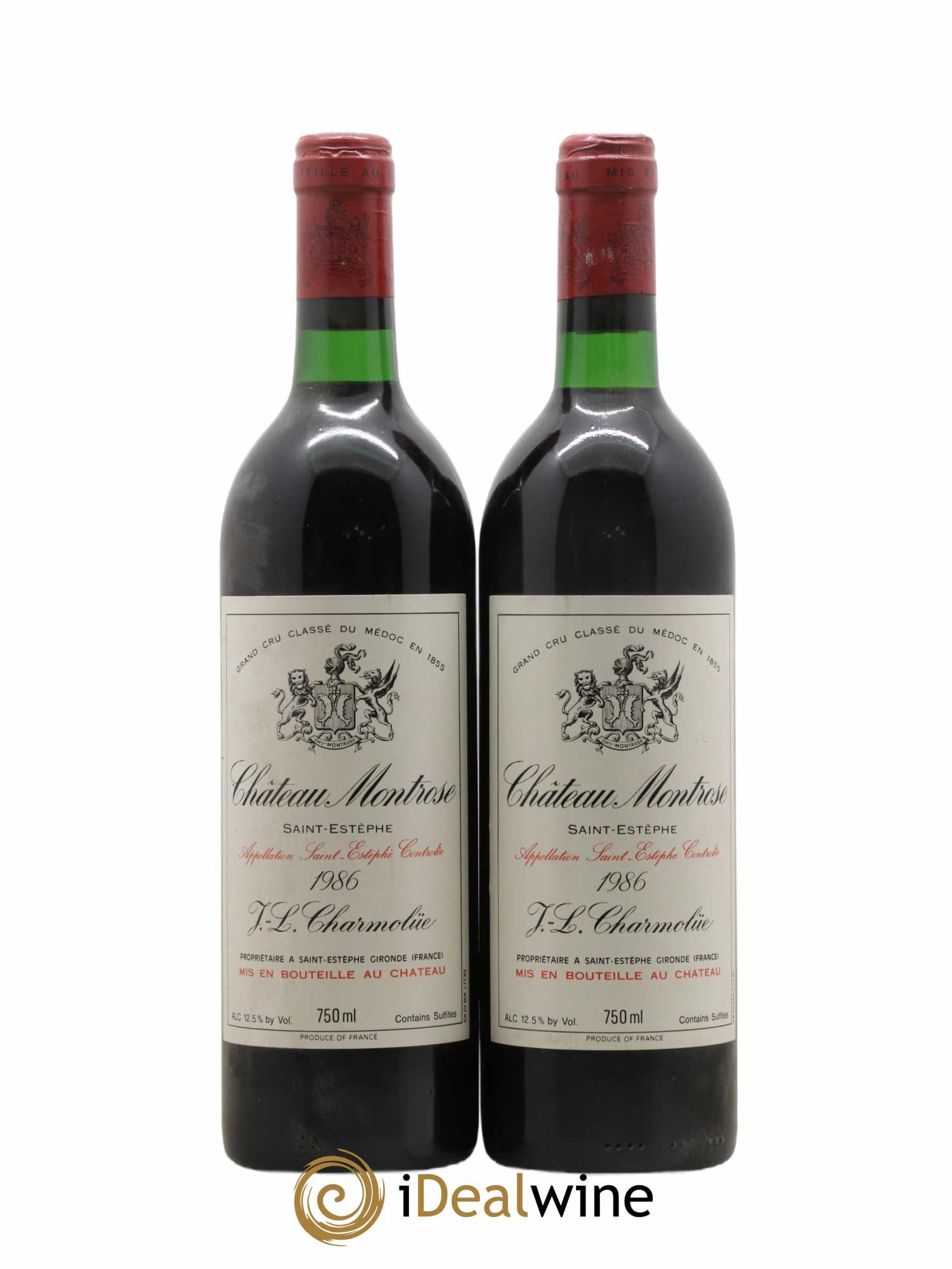 Château Montrose 2ème Grand Cru Classé 1986 - Lot de 2 bouteilles - 0