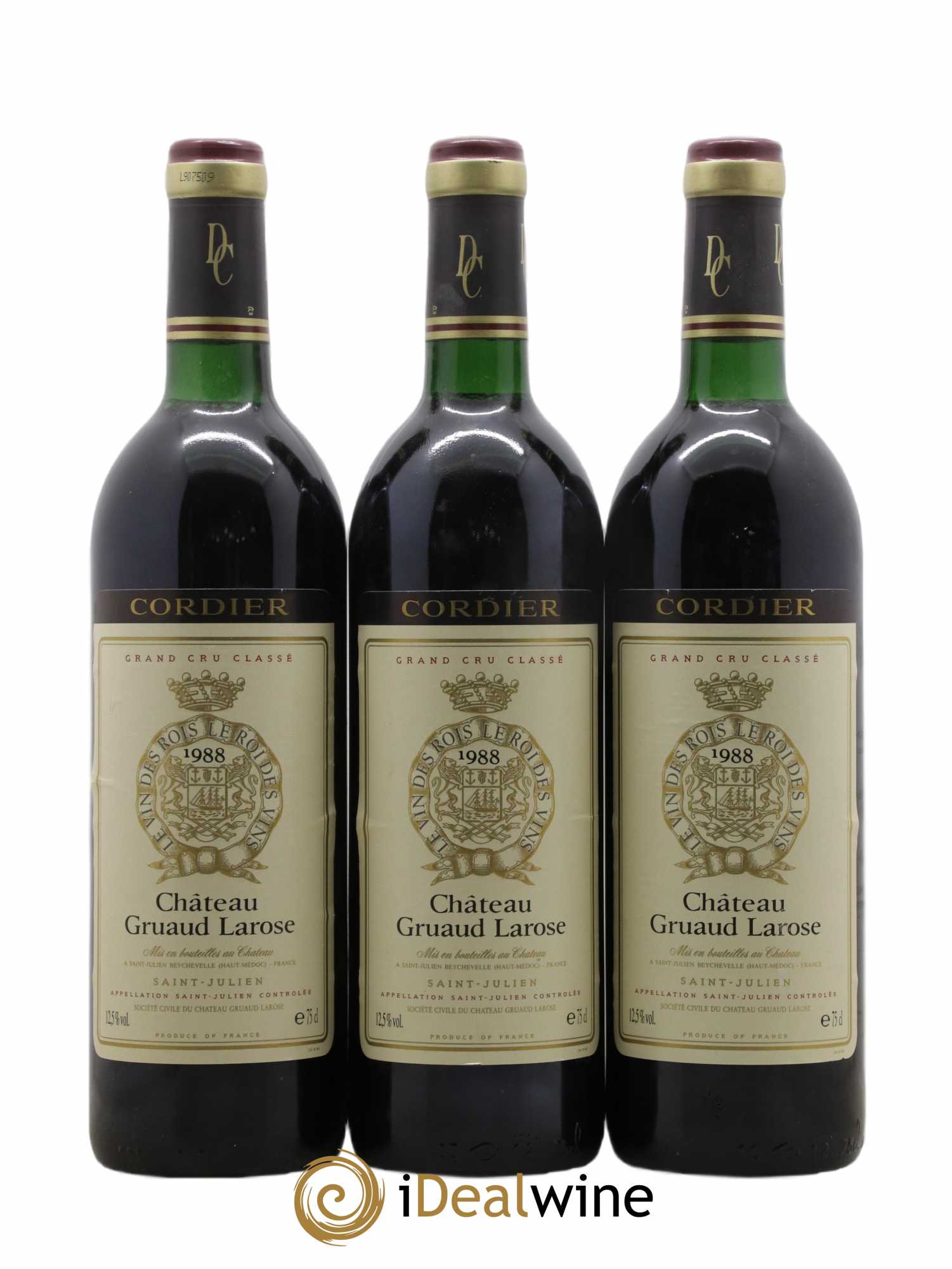 Château Gruaud Larose 2ème Grand Cru Classé 1988 - Lot de 3 bouteilles - 0