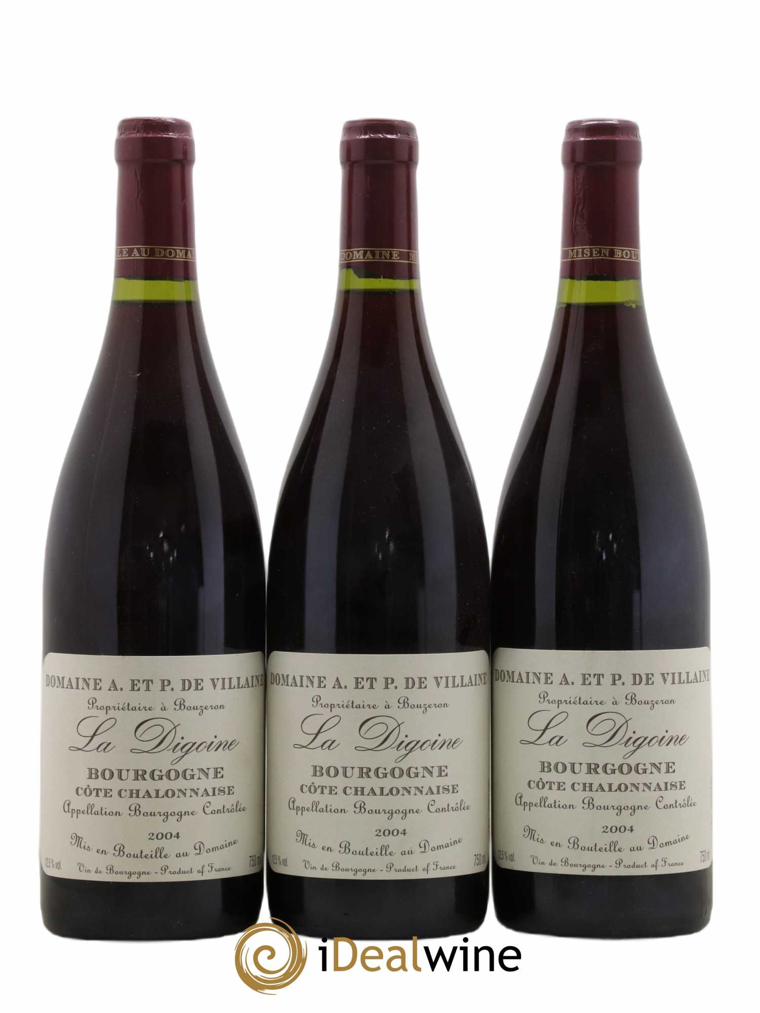 Bourgogne La Digoine Domaine de Villaine 2004 - Lot de 3 bouteilles - 0
