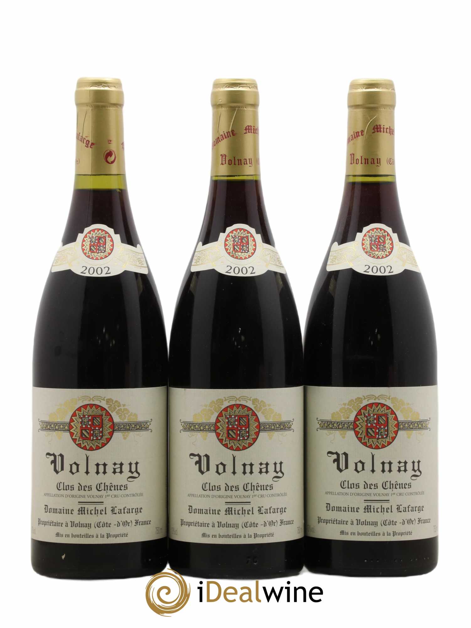 Volnay 1er Cru Clos des Chênes Lafarge (Domaine) 2002 - Lot de 3 bouteilles - 0