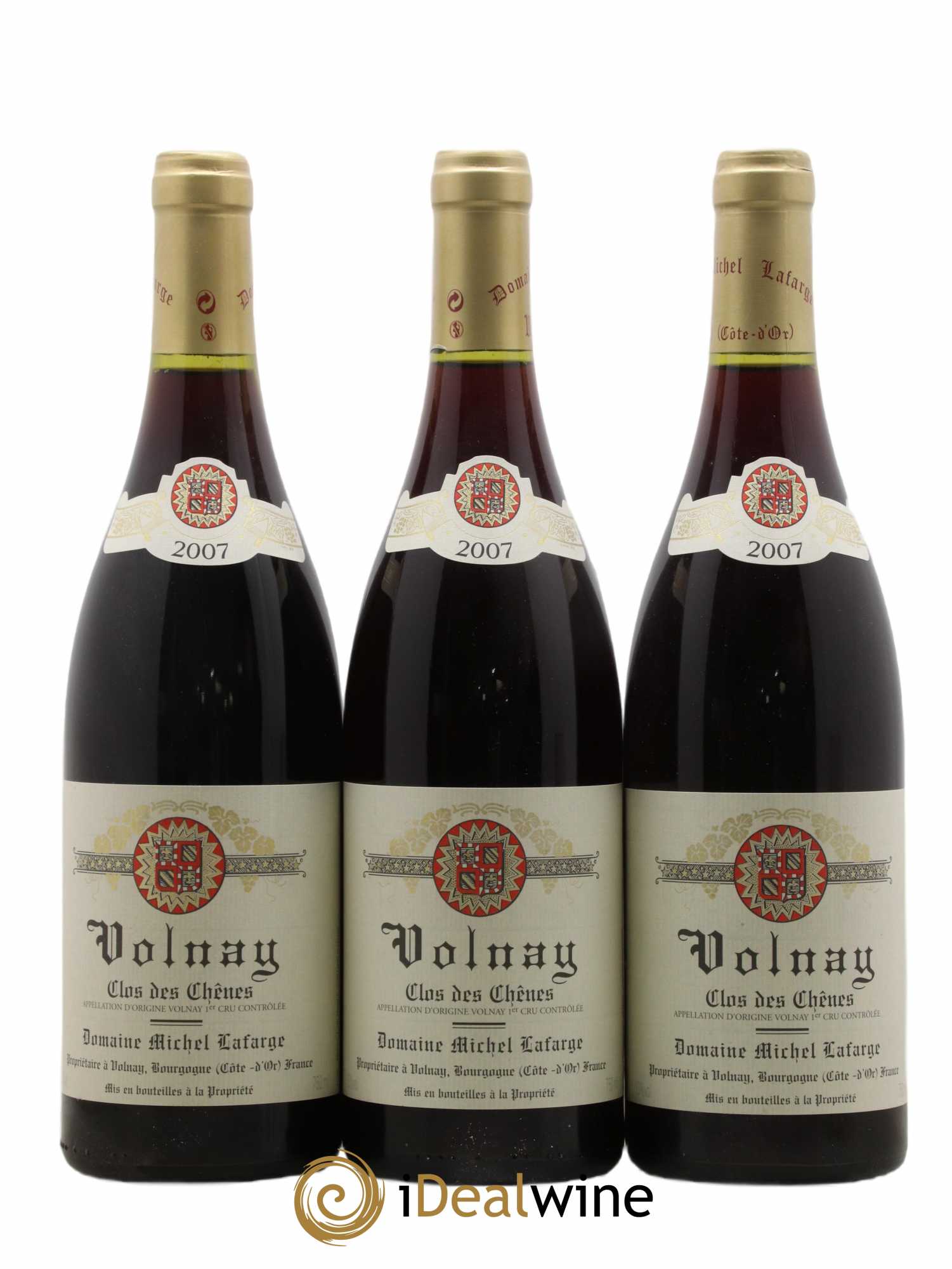 Volnay 1er Cru Clos des Chênes Lafarge (Domaine) 2007 - Lot de 3 bouteilles - 0