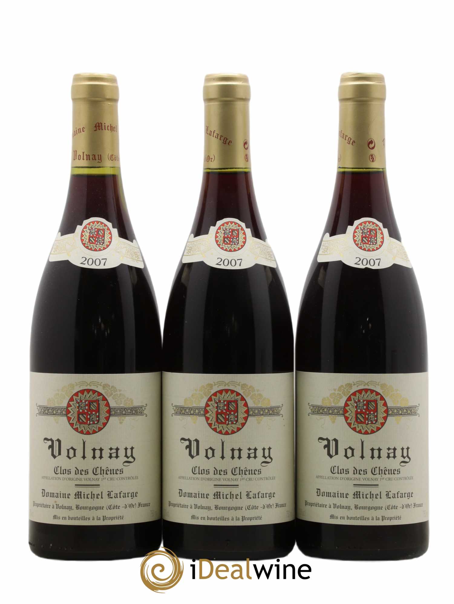 Volnay 1er Cru Clos des Chênes Lafarge (Domaine) 2007 - Lot de 3 bouteilles - 0