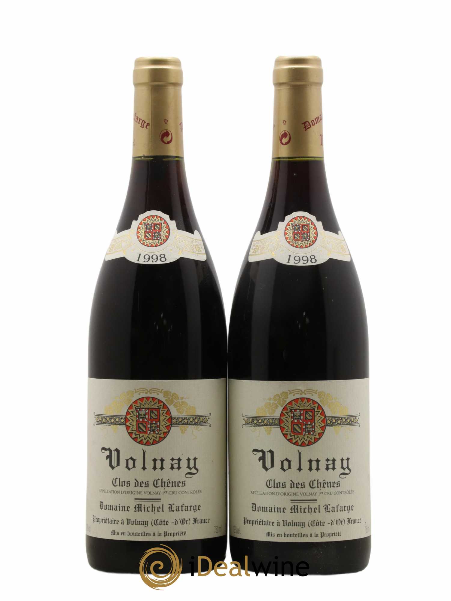 Volnay 1er Cru Clos des Chênes Lafarge (Domaine) 1998 - Lot de 2 bouteilles - 0
