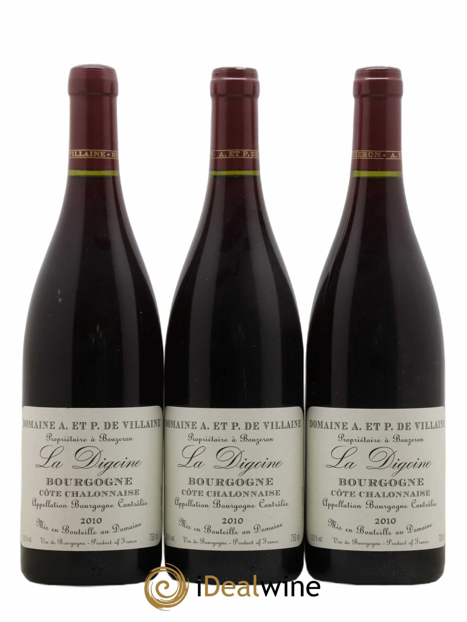 Bourgogne La Digoine Domaine de Villaine 2010 - Lotto di 3 bottiglie - 0