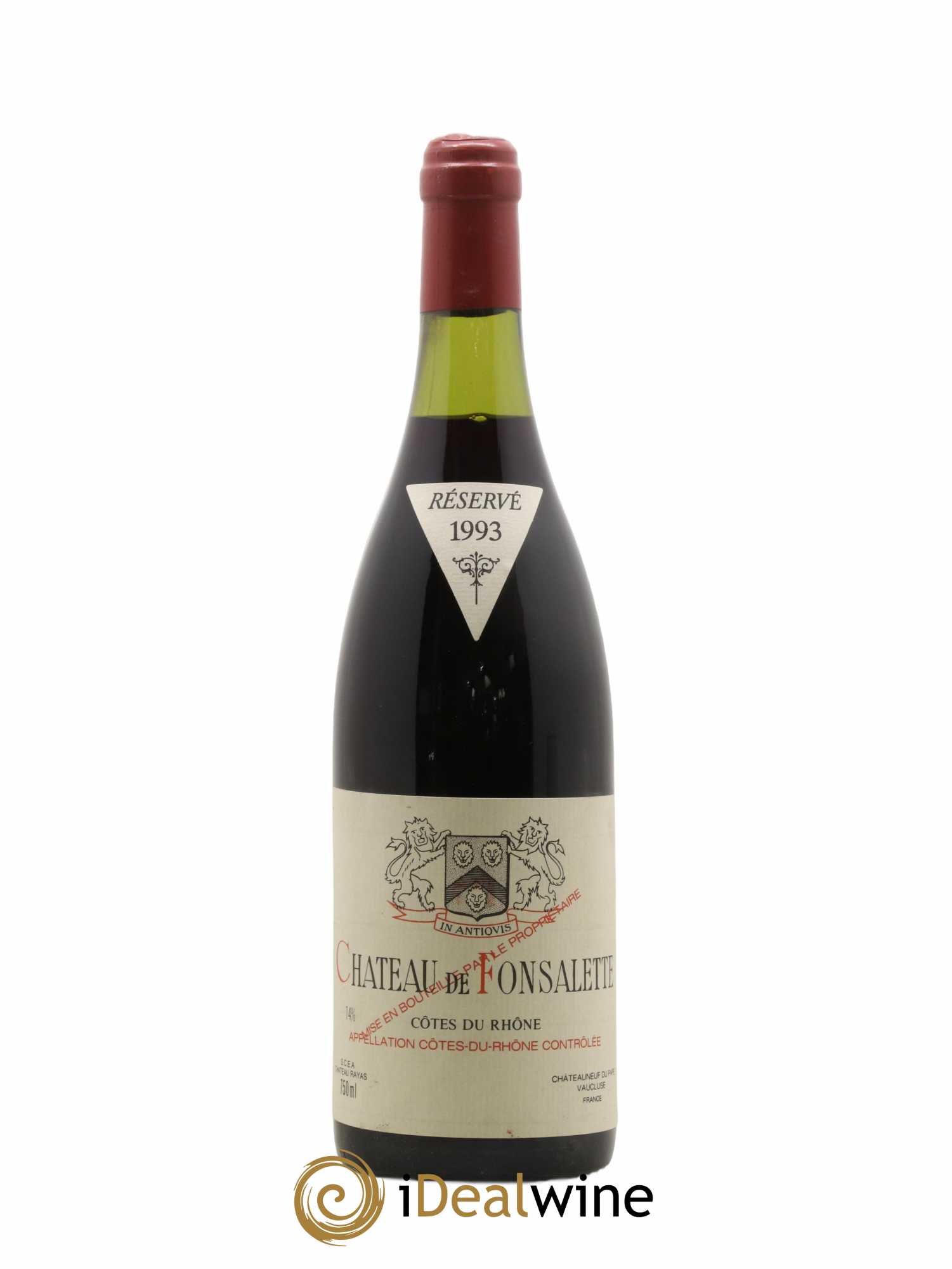 Côtes-du-Rhône Château de Fonsalette Emmanuel Reynaud 1993 - Lot de 1 bouteille - 0